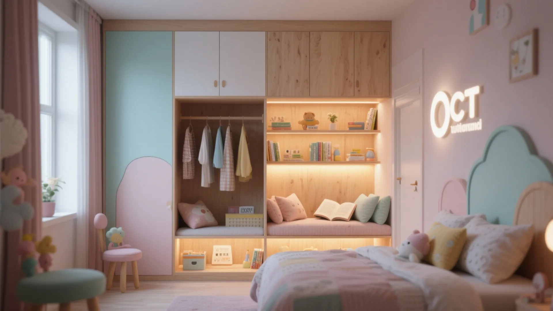 Built-In Wardrobes with Reading Nooks