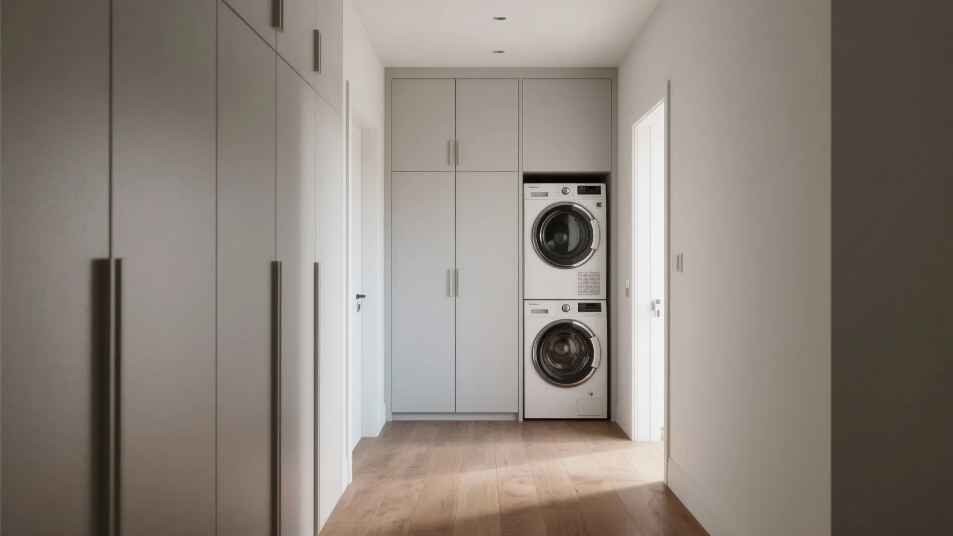 3. Built-in Wardrobes that Hide the Mess