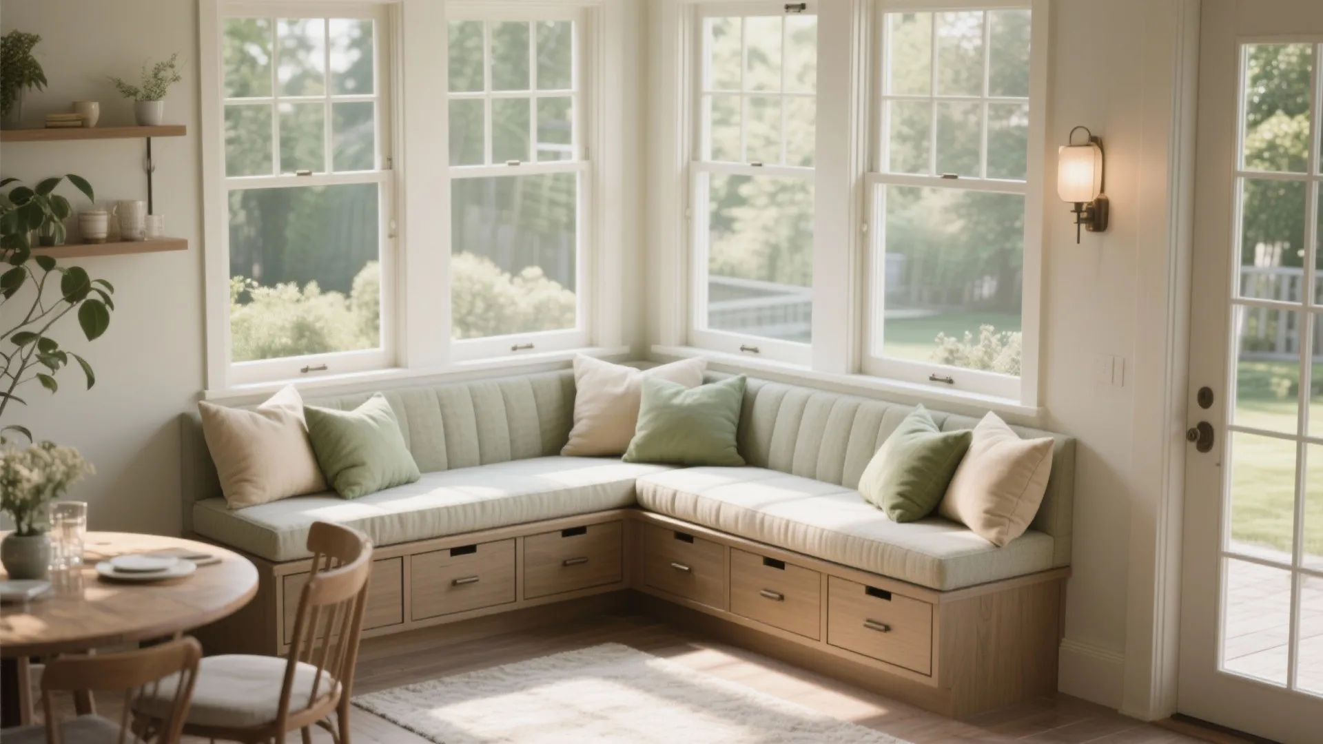 2. Built-in Seating Under the Windows