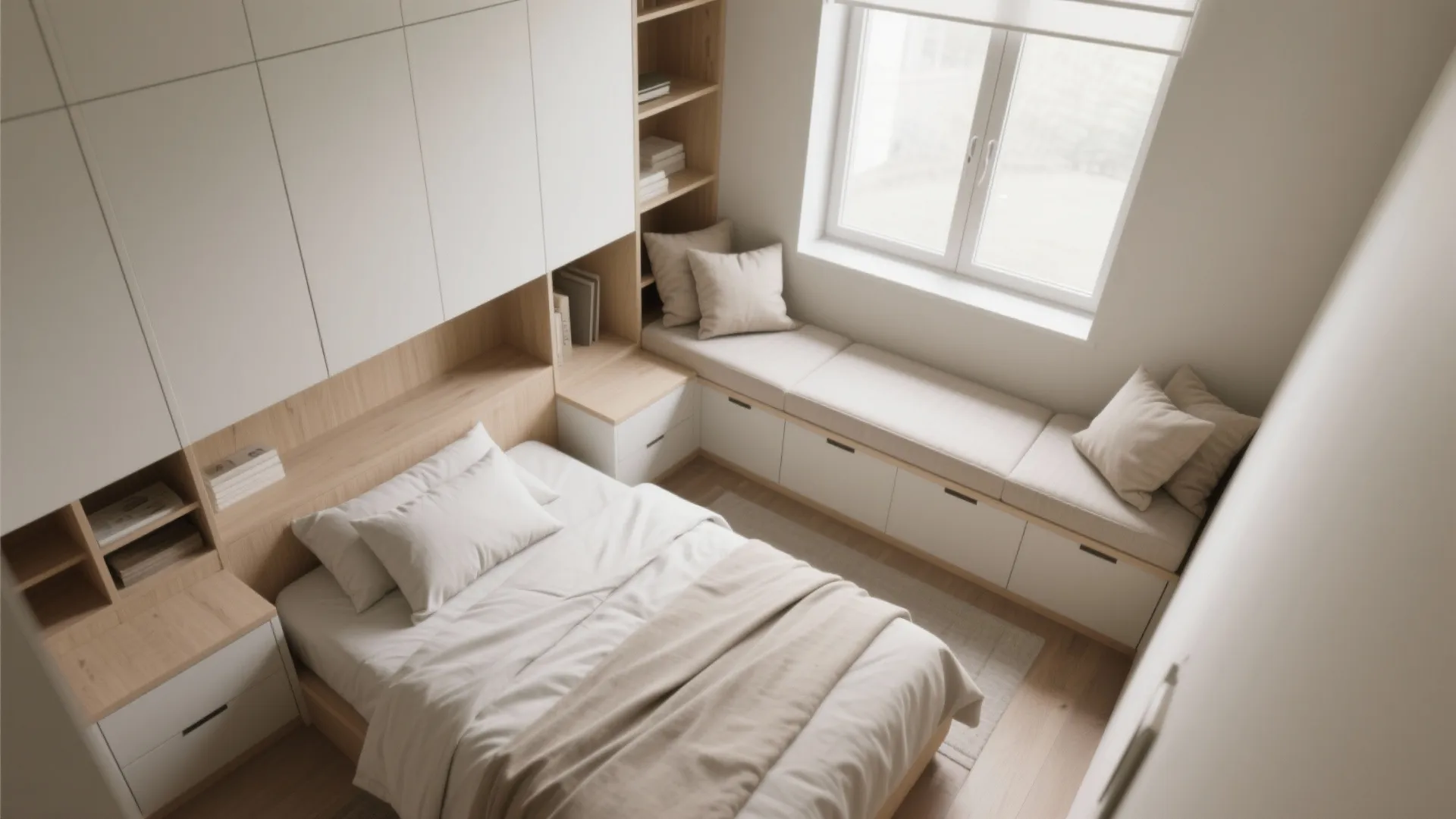 4. Built-ins and window seats maximize space