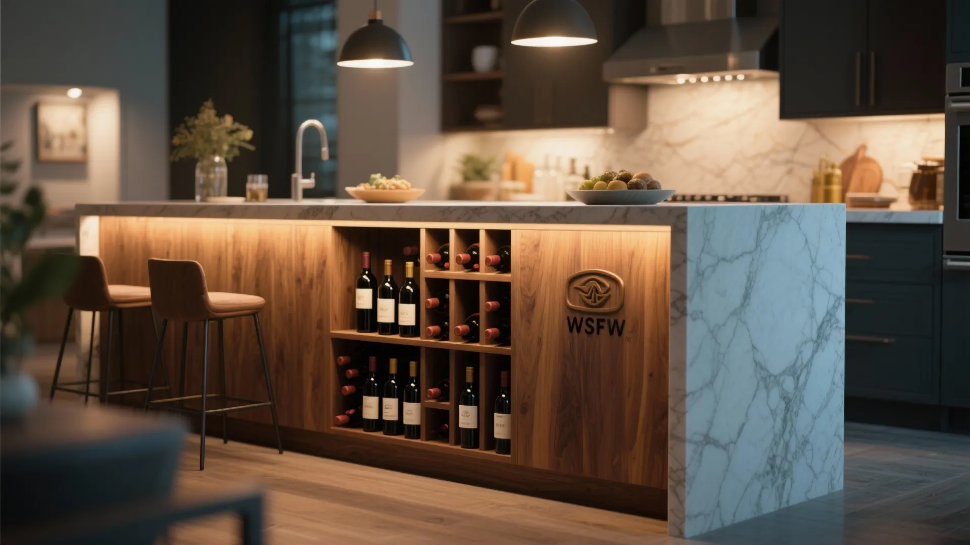 8. Built-In Wine Rack