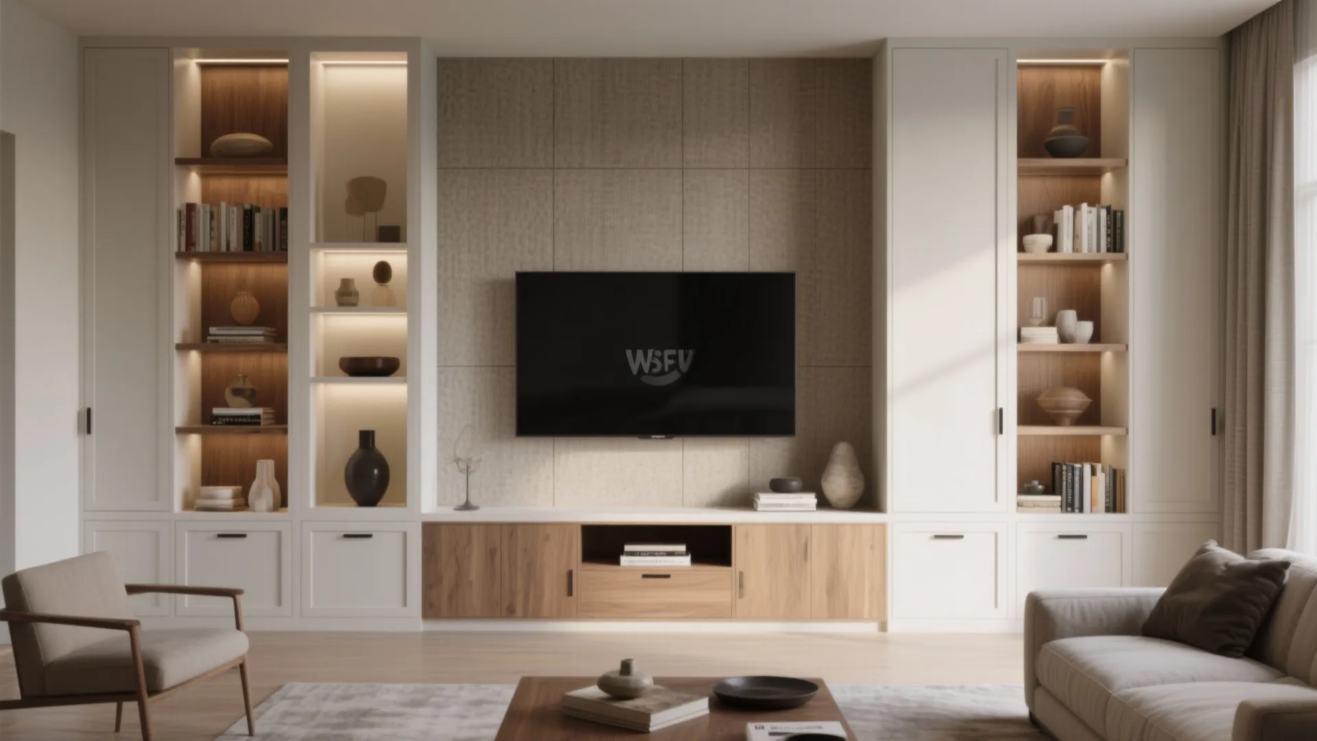 3. Build in storage and display thoughtfully