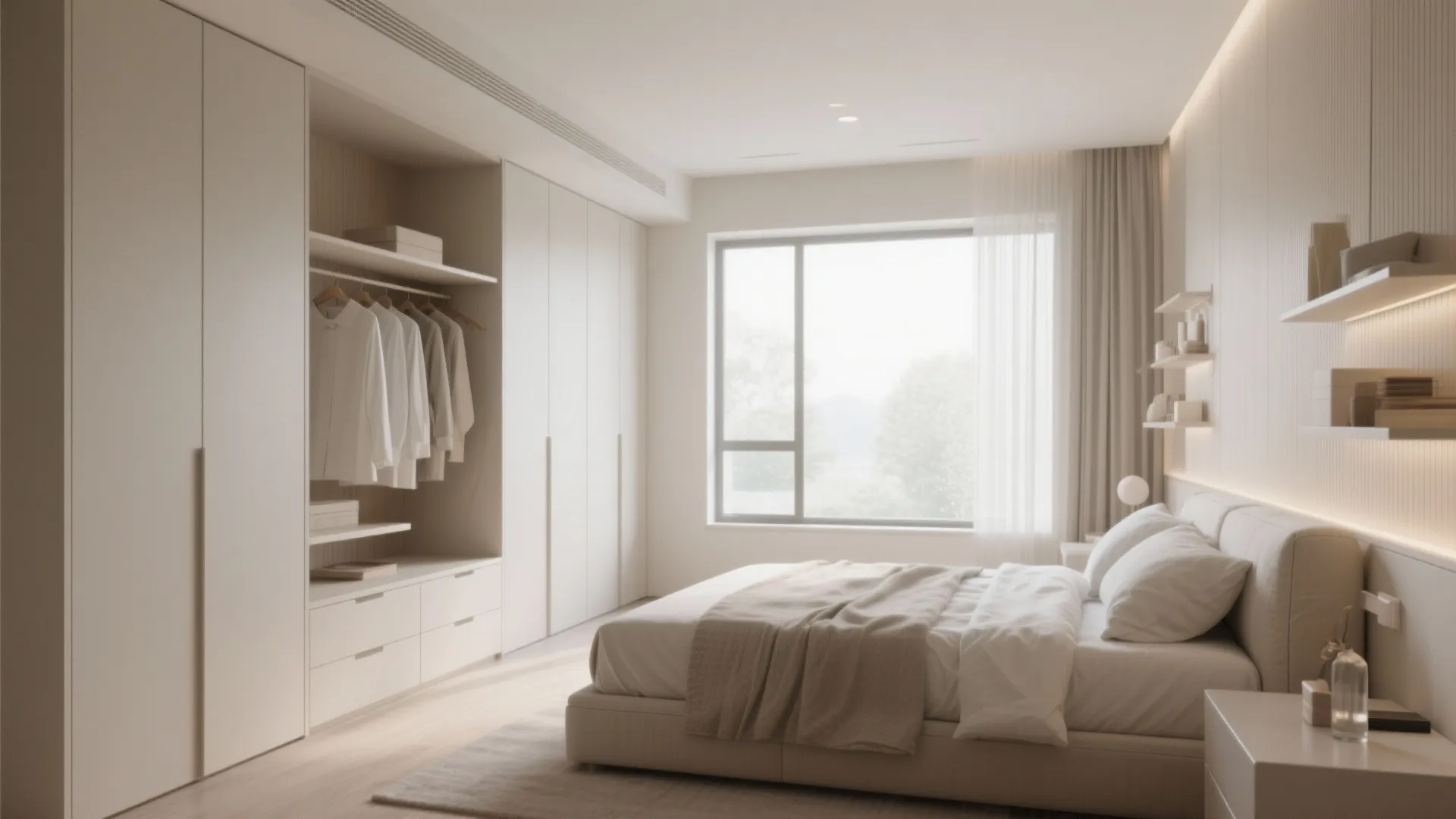 Idea 2: Custom Built-ins Along One Wall