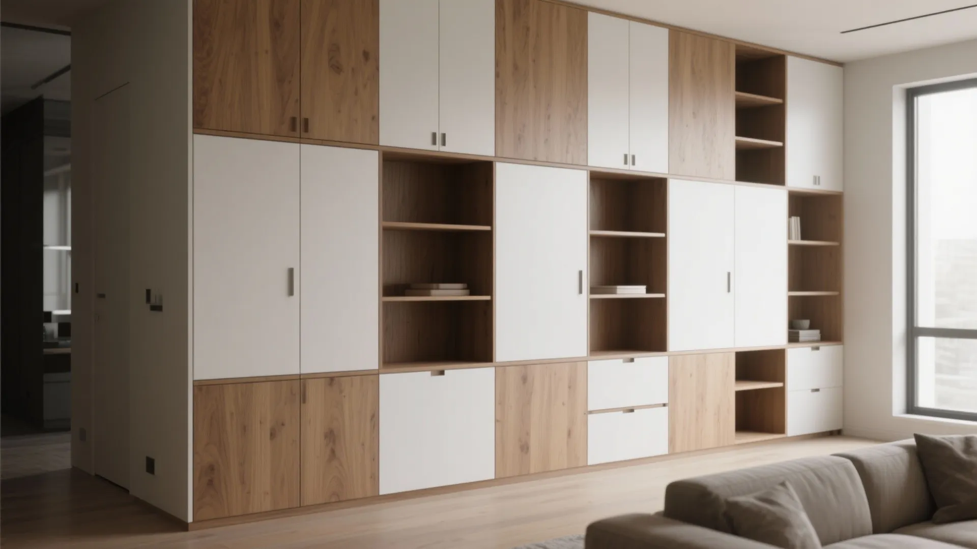 1. Use built-in storage to reclaim floor space