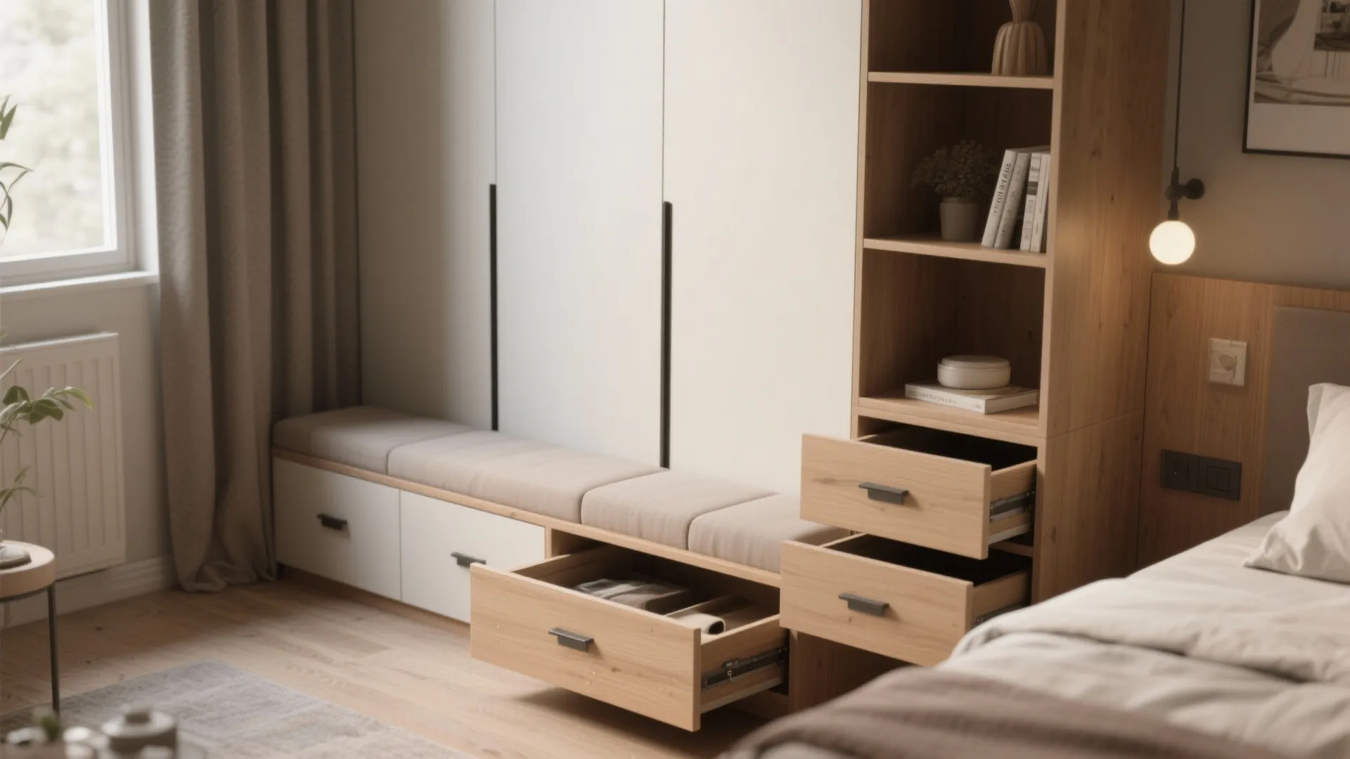 2. Built-ins and multifunctional furniture