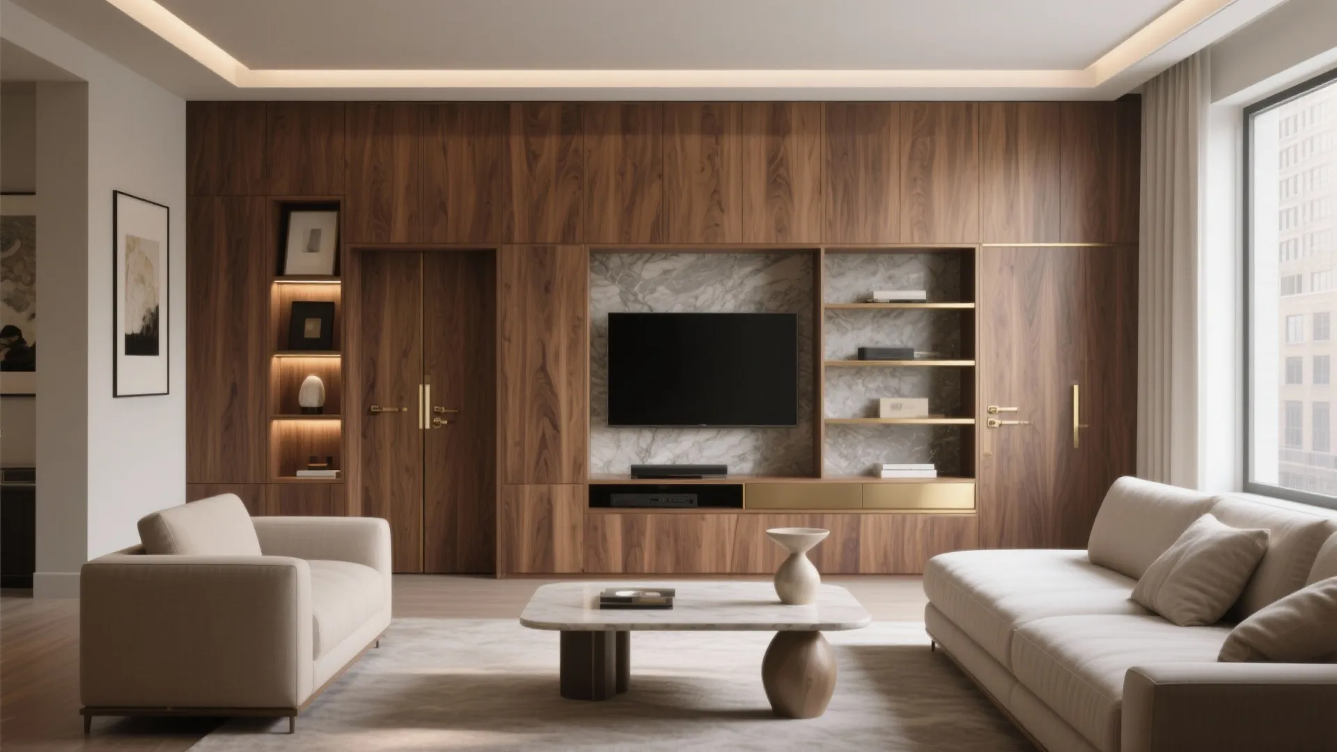 Bespoke Built-ins that Hide Clutter, Not Character