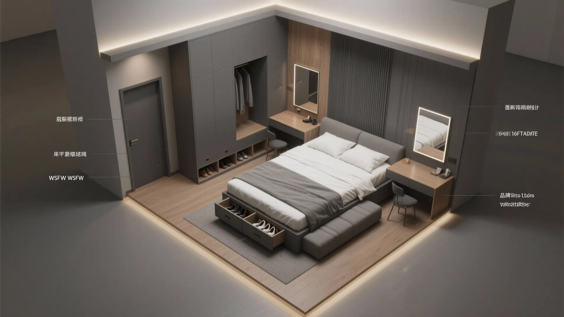 Built-in Storage and Dual-purpose Furniture