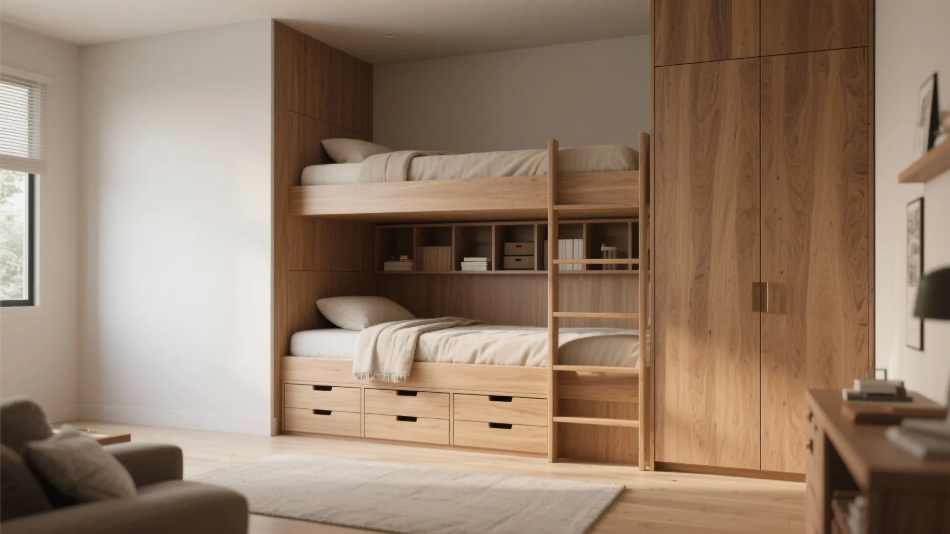 1. Built-in storage that hides the clutter
