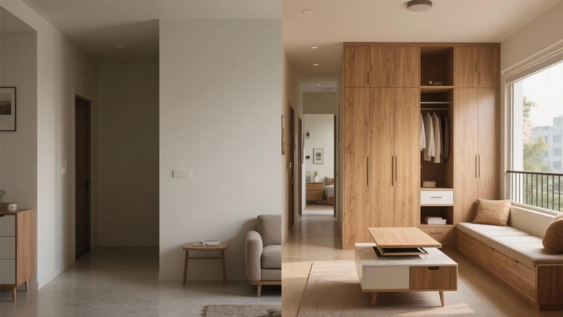 5) Built-in Storage + Multi-Functional Furniture