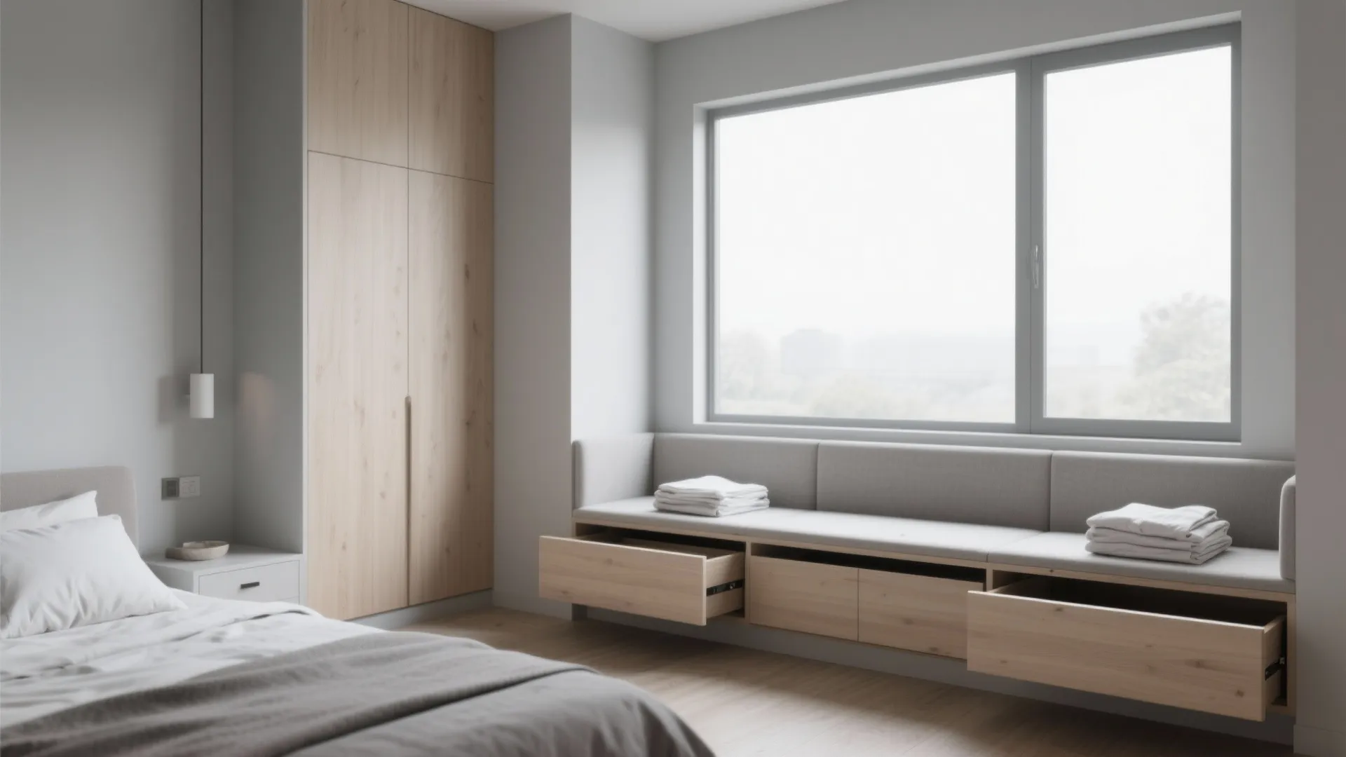 2. Built-in storage that disappears