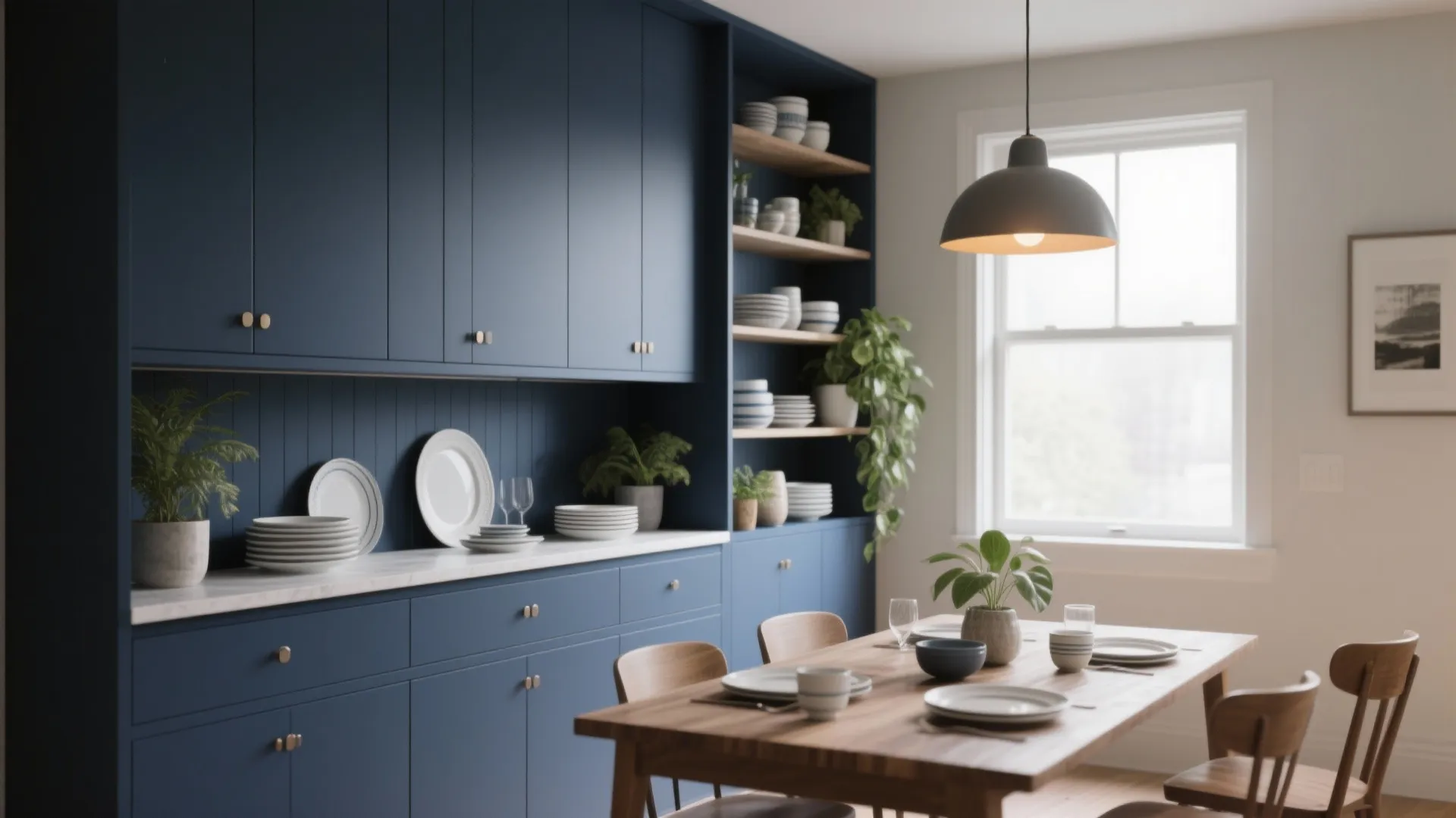 5. Functional Accent: Built-In Buffet or Shelving