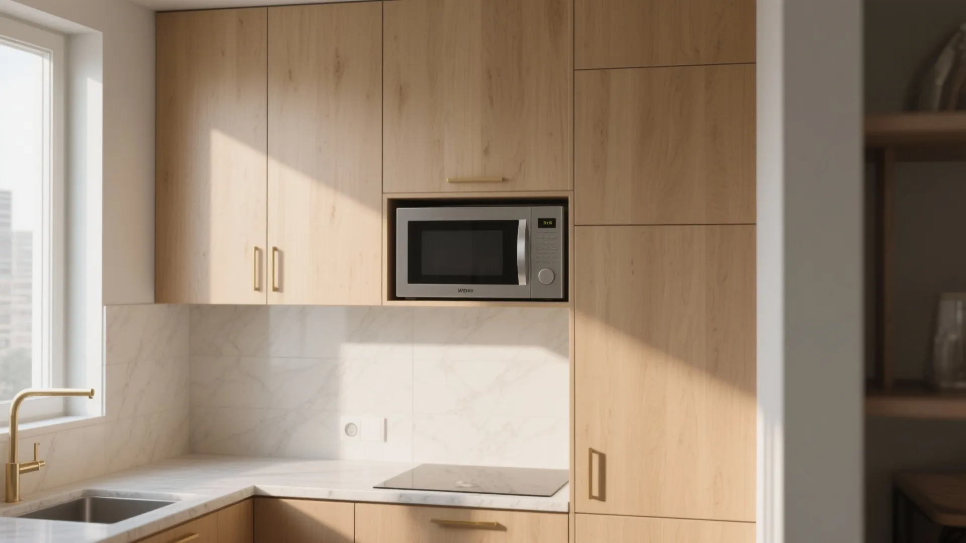 10 Kitchen Microwave Ideas for Small Spaces: Practical microwave placement, cabinetry and styling tips from a senior designer