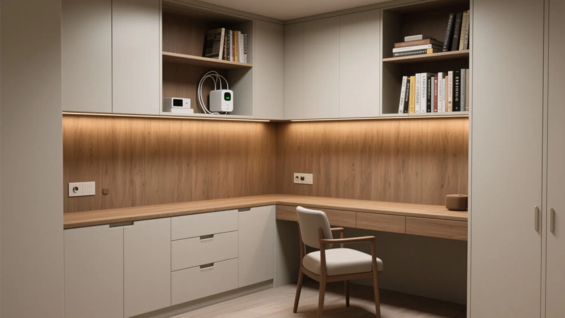 4. Built-in Nook with Vertical Storage