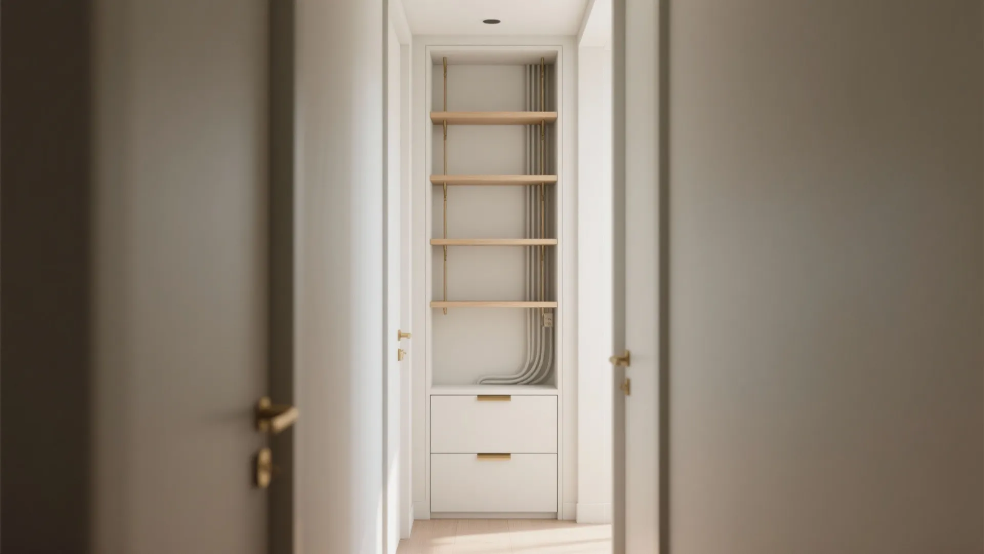 2. Built-in Floor-to-Ceiling Slim Units