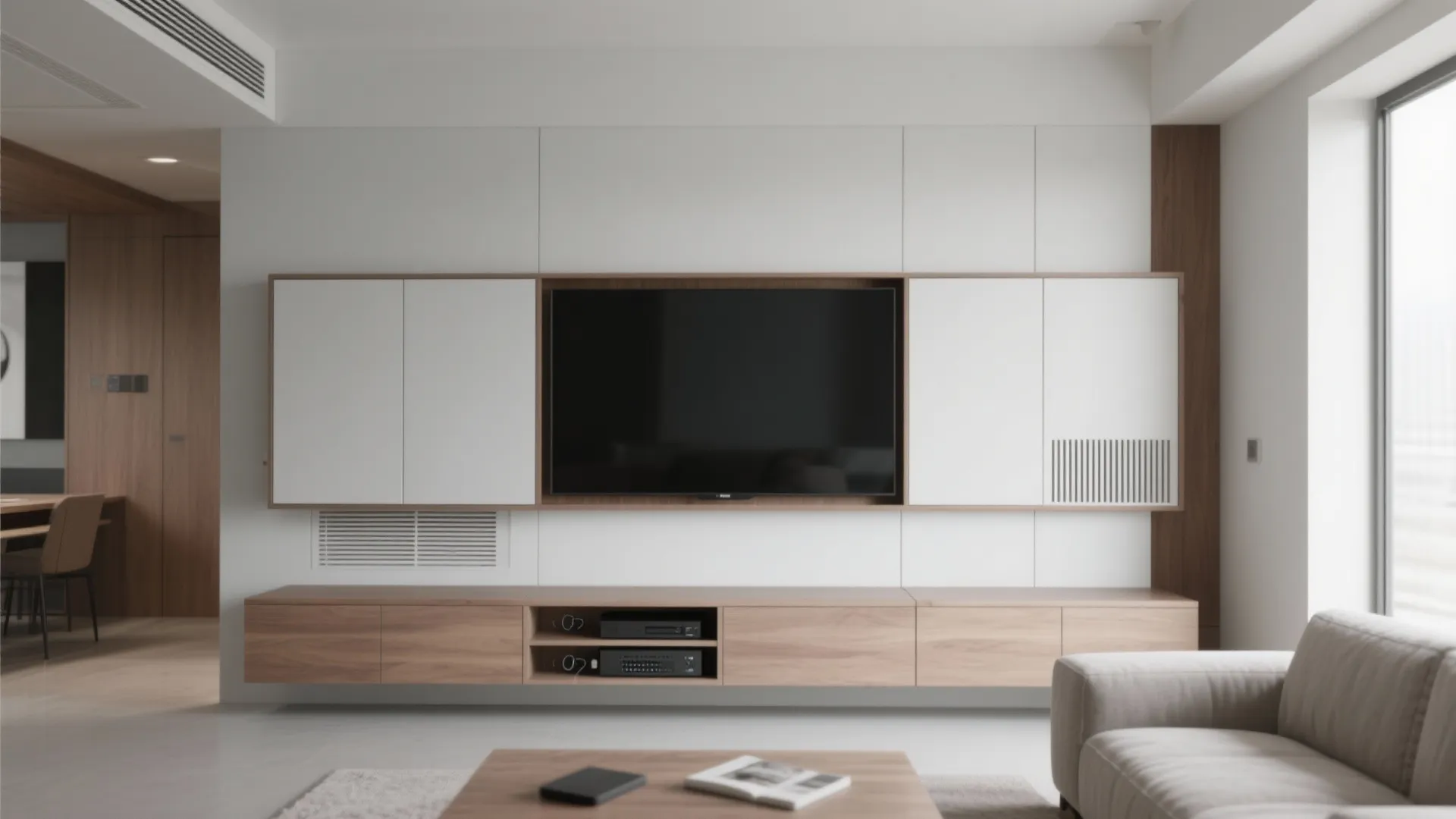 Minimalist built‑in with concealed storage