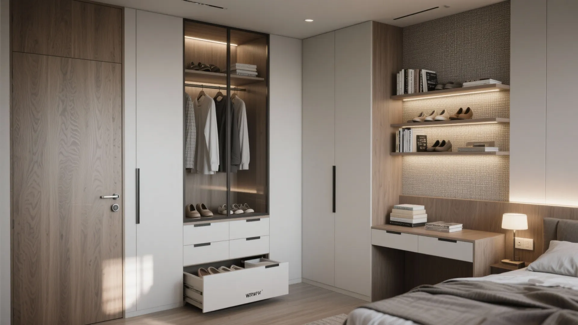 3. Built-in storage that doubles as design