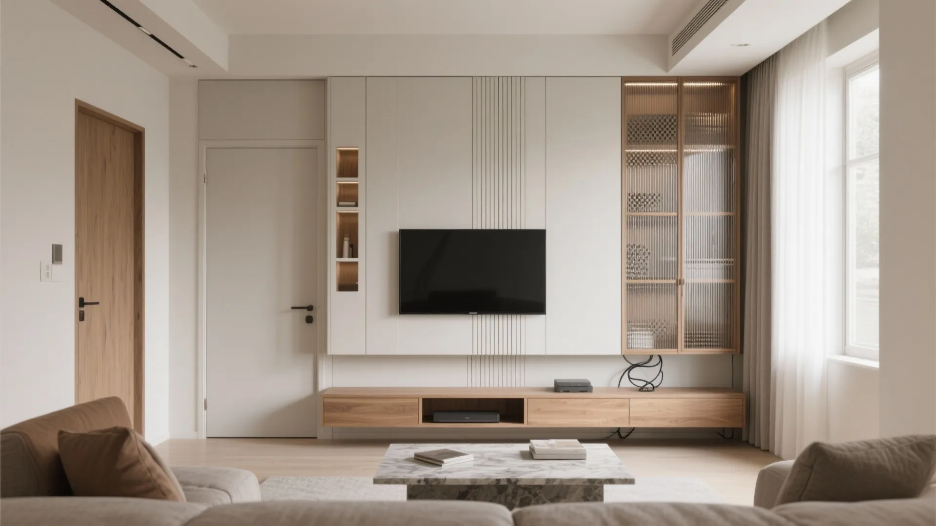 Built-in Storage Walls That Hide Clutter