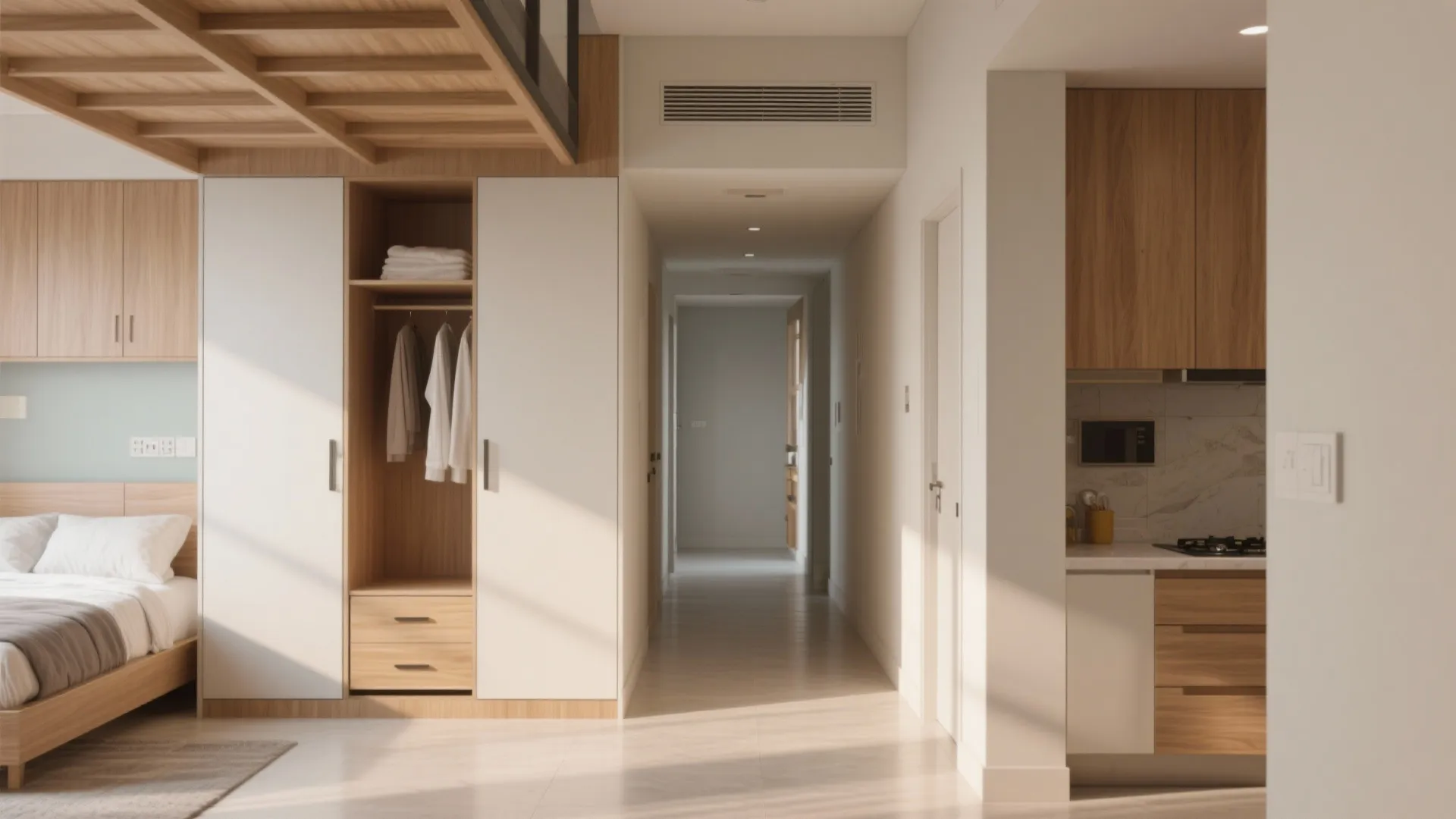 Built-in storage that disappears