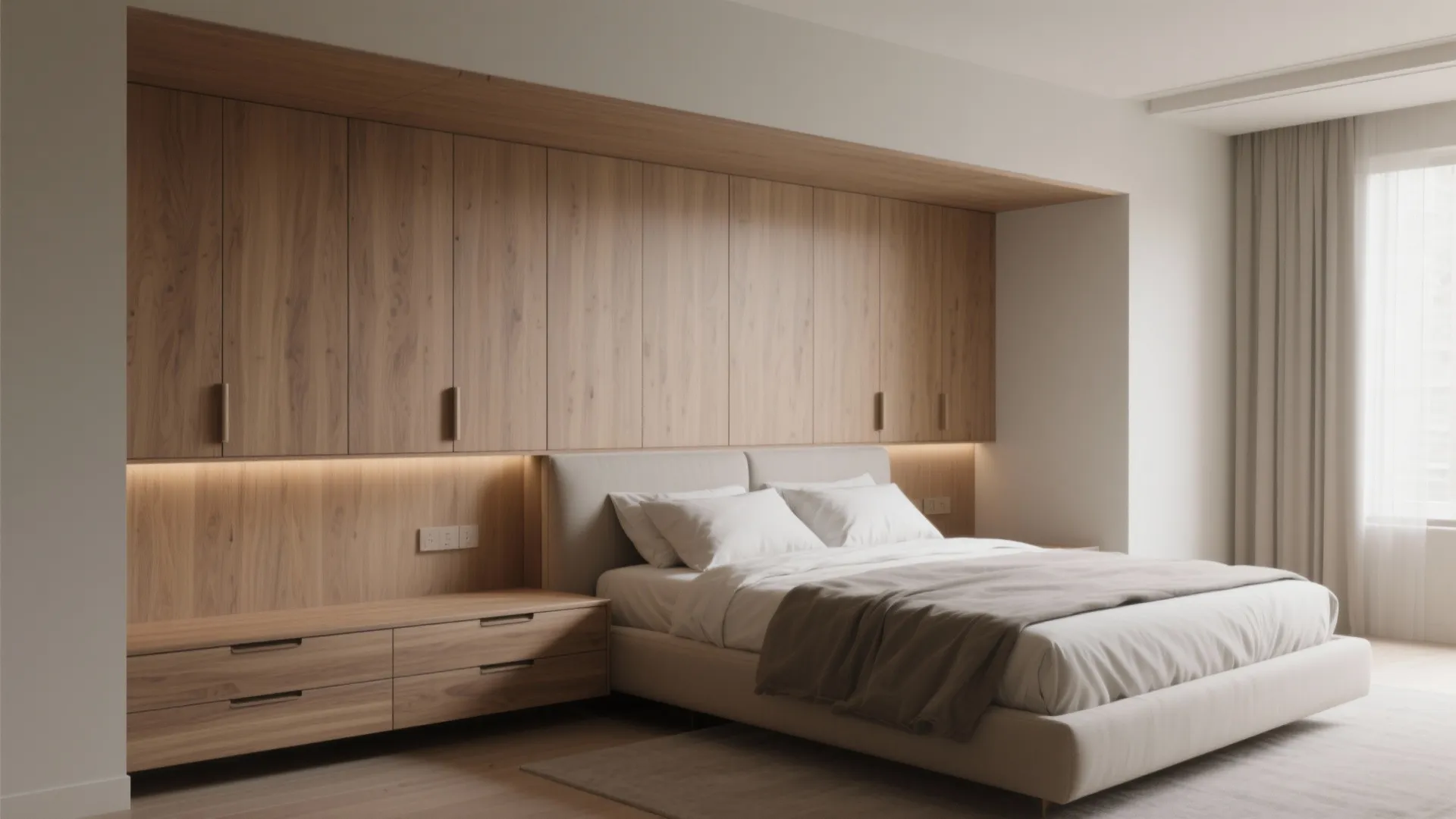 3. Built-in storage that reads as architecture