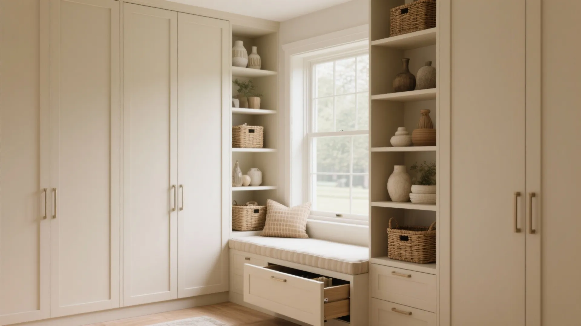 2. Built-in storage that doubles as décor