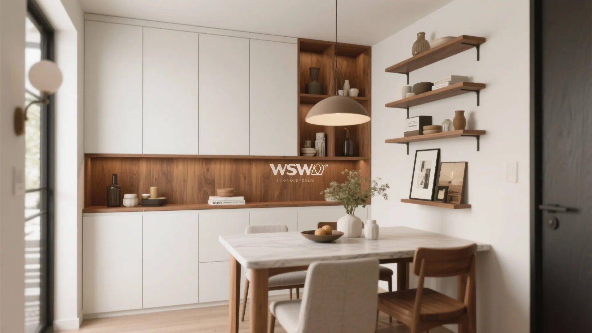 7. Built-In Storage and Display