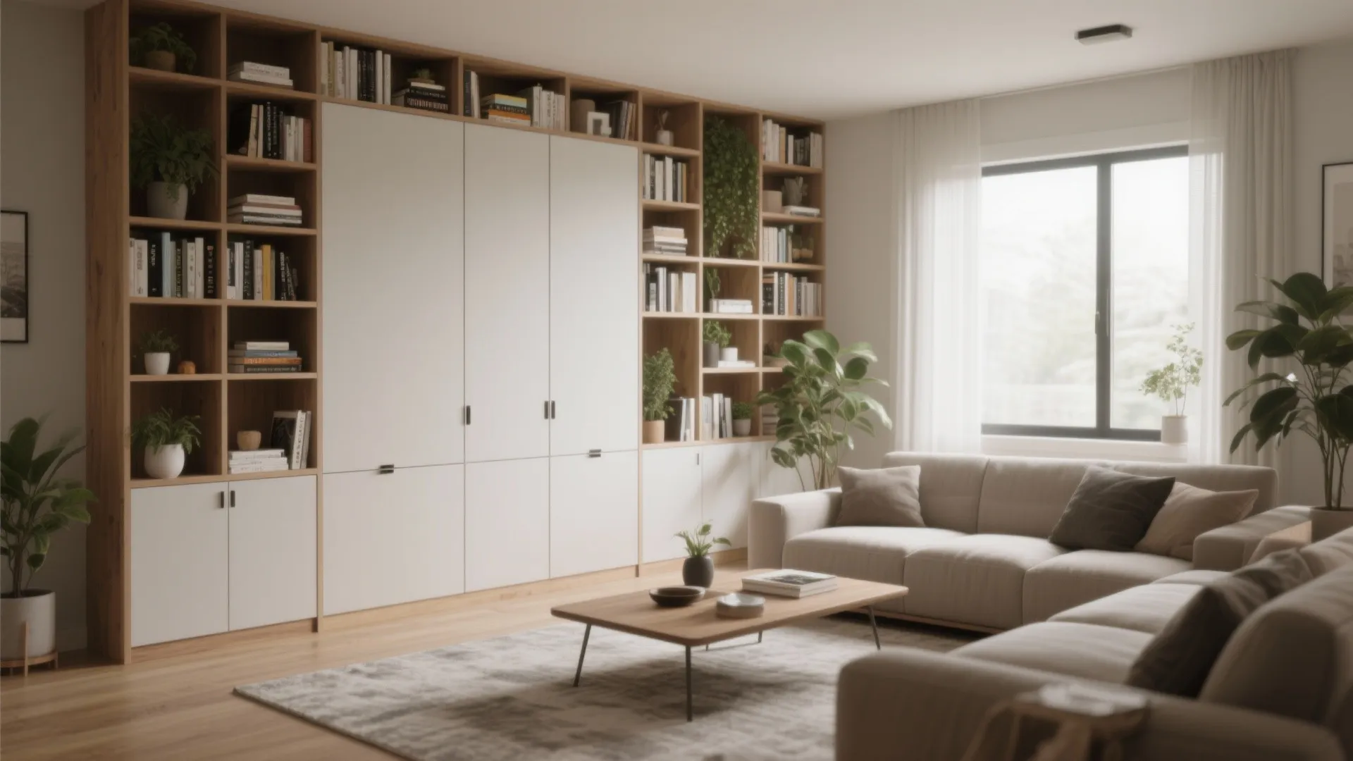 4. Built-In Storage Walls