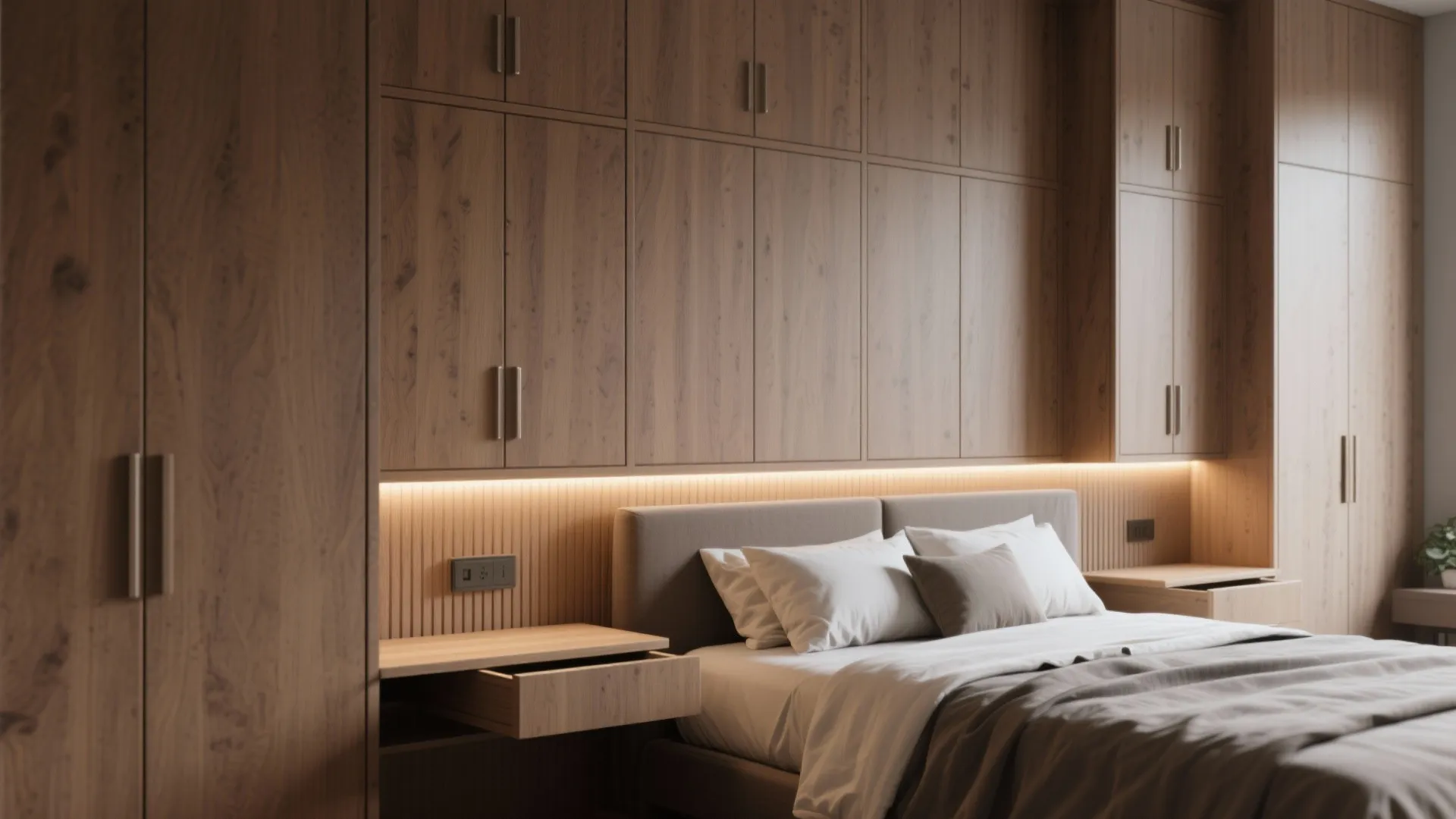 2. Built-ins that hide clutter and maximize footprint