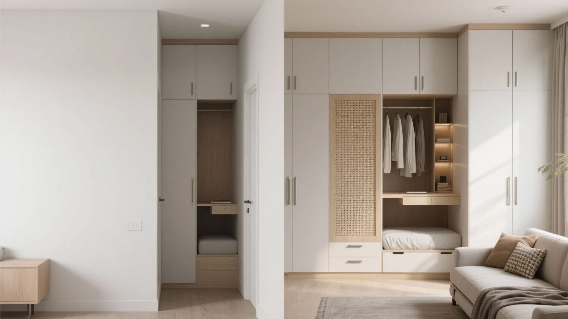 Smart Built-Ins and Vertical Storage That Don’t Feel Heavy