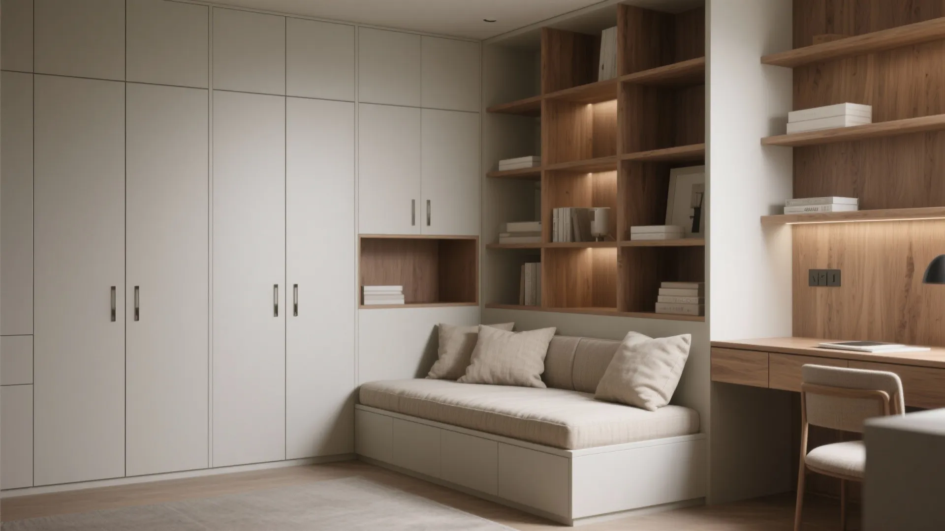 2. Use built-in storage to reclaim floor space