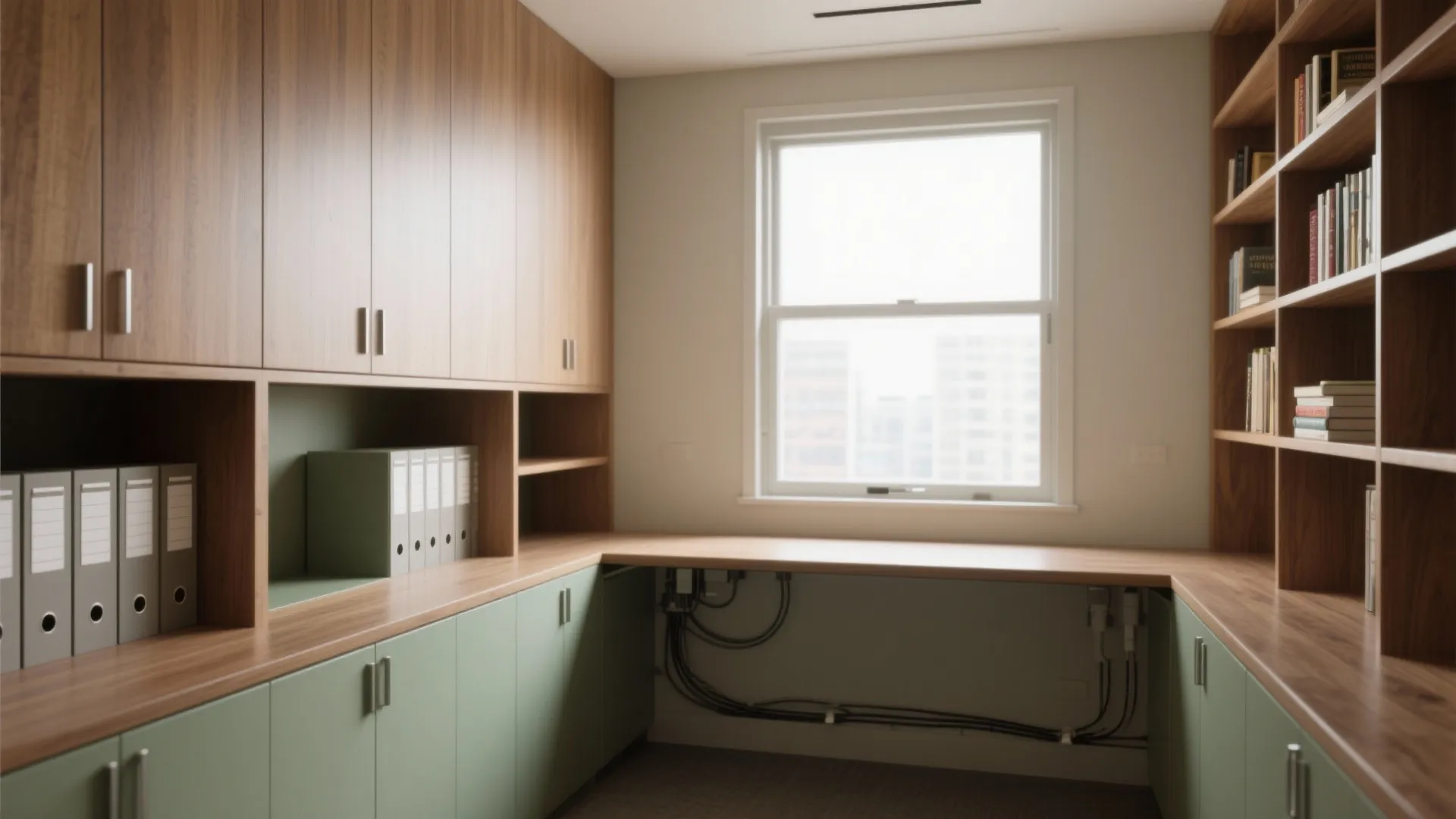 Idea 1: Wall-to-wall built-ins with a desk nook