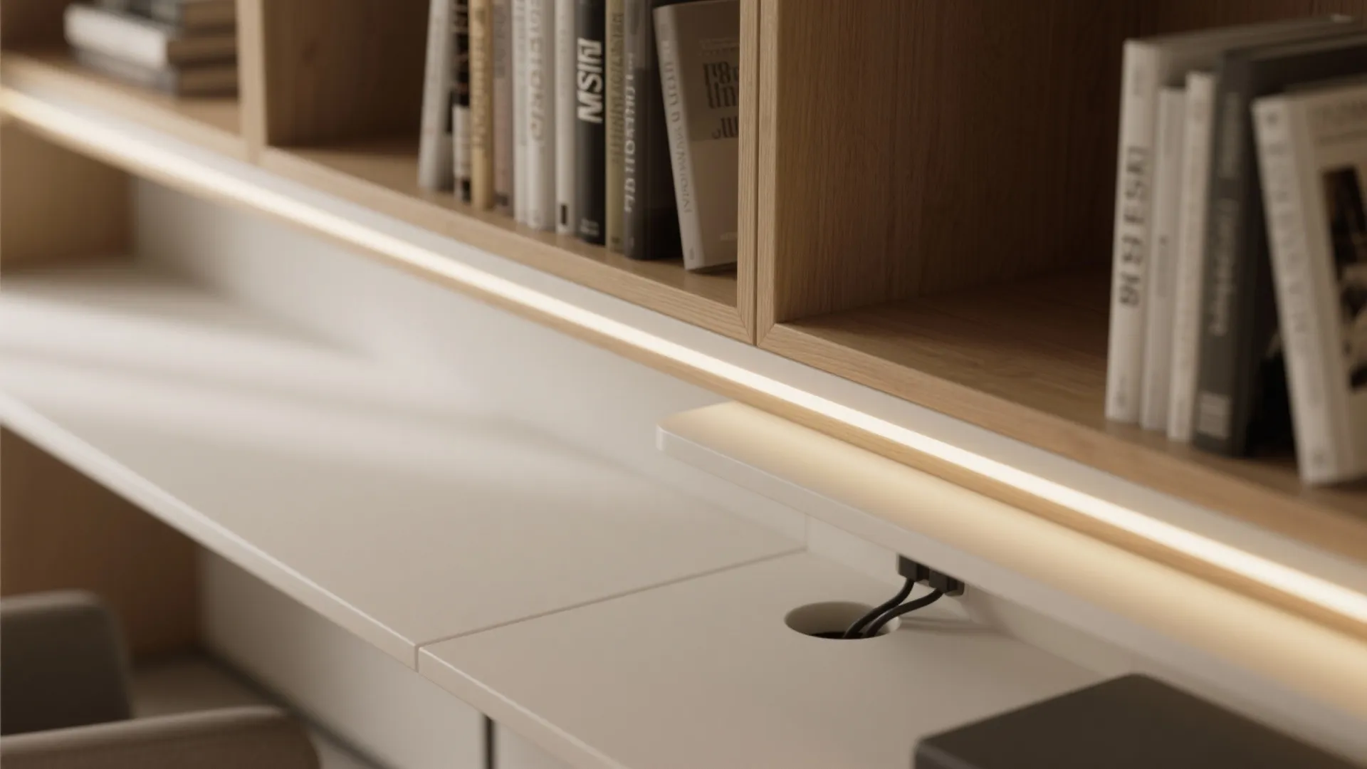 Built-in Shelving That Works Like a Library