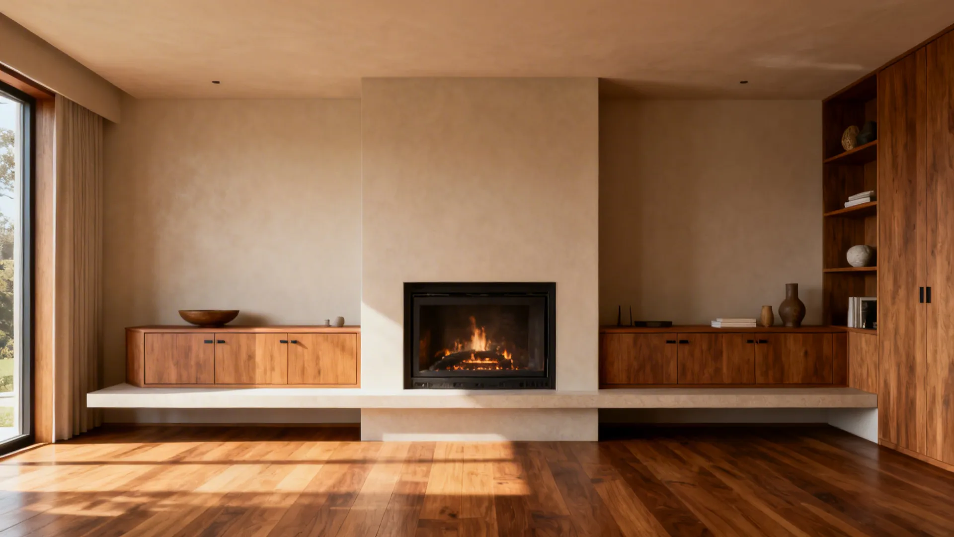 5. Optimize storage with built-ins and floating cabinets