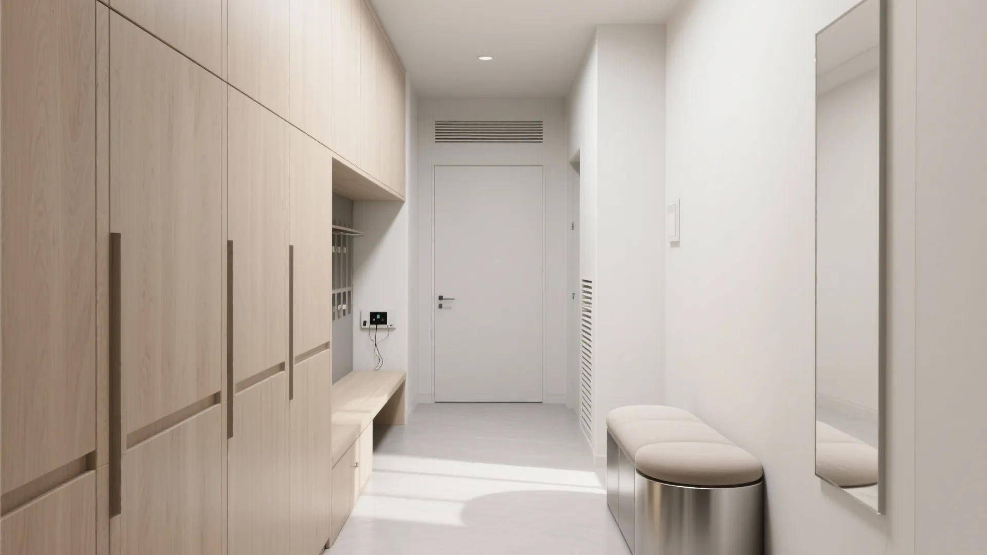 Minimalist Hallway Storage That Looks Built-In