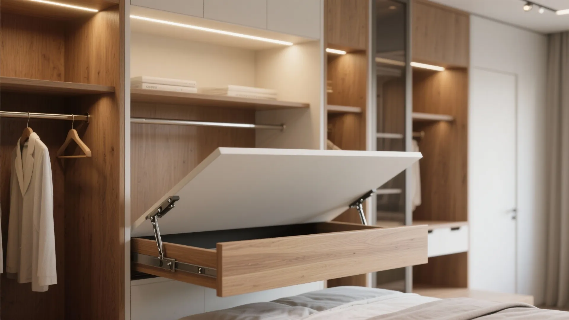 Built-in Storage, Smart Lighting, and Flexible Furniture