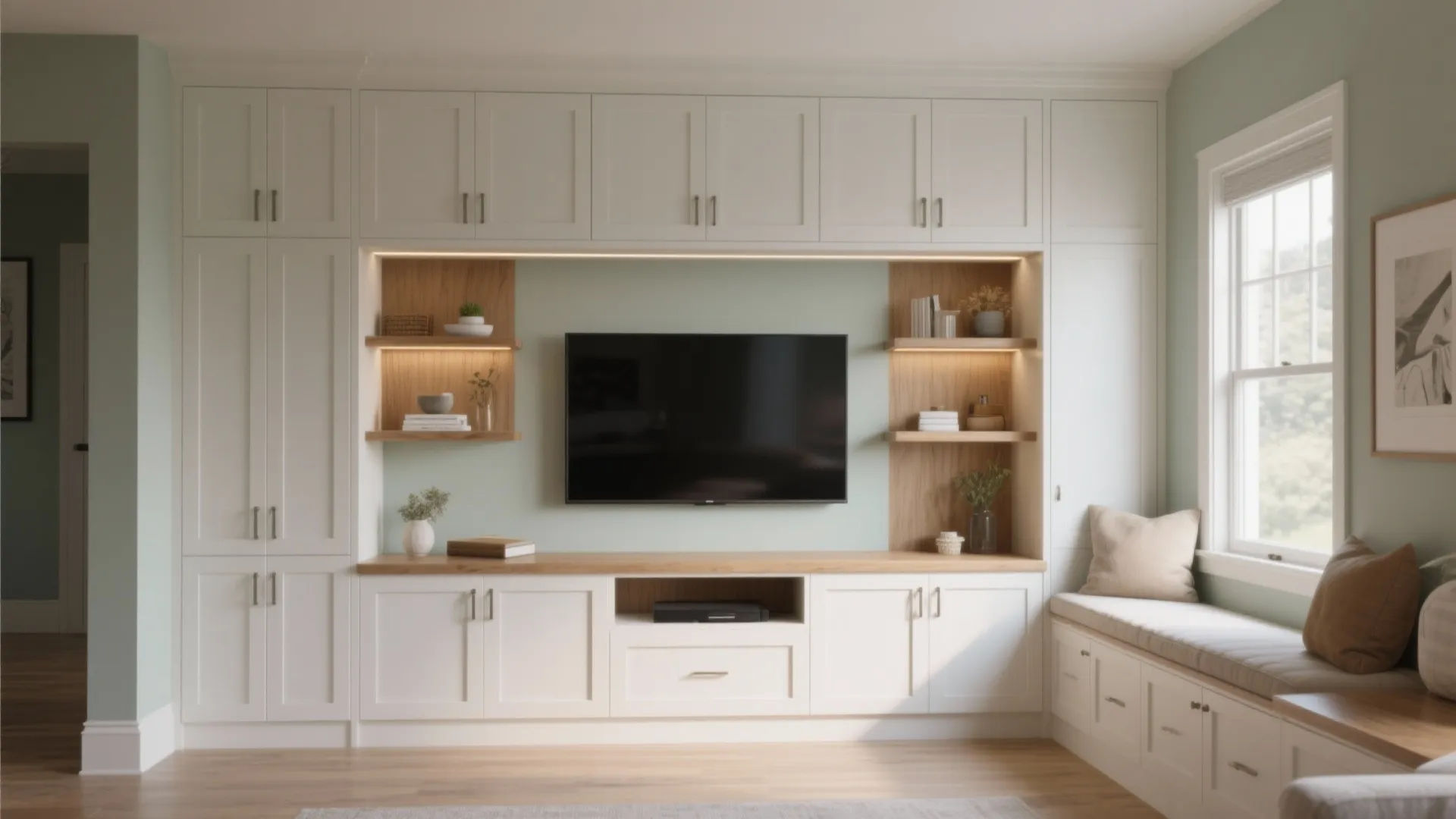 3. Make Built-ins Feel Luxe (Even on a Budget)