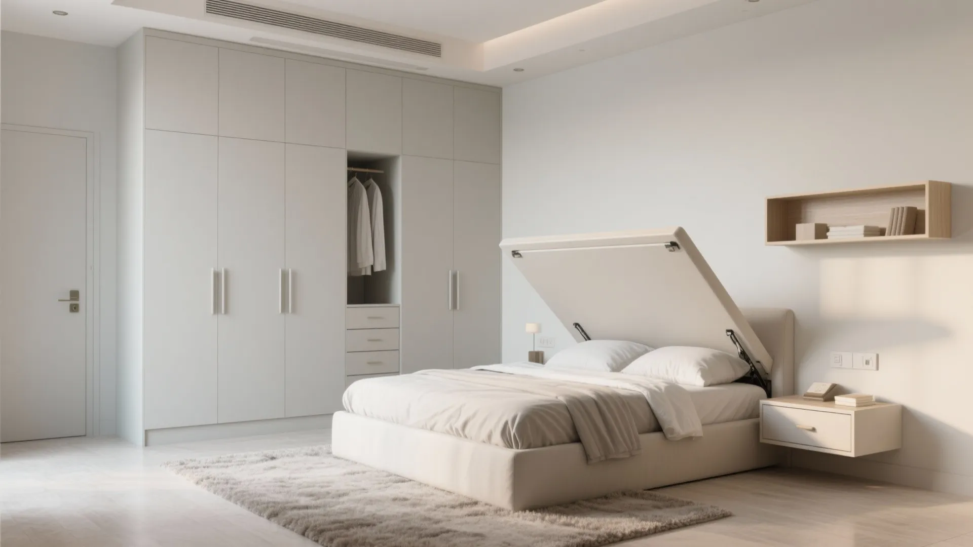 Minimalist built-ins that disappear