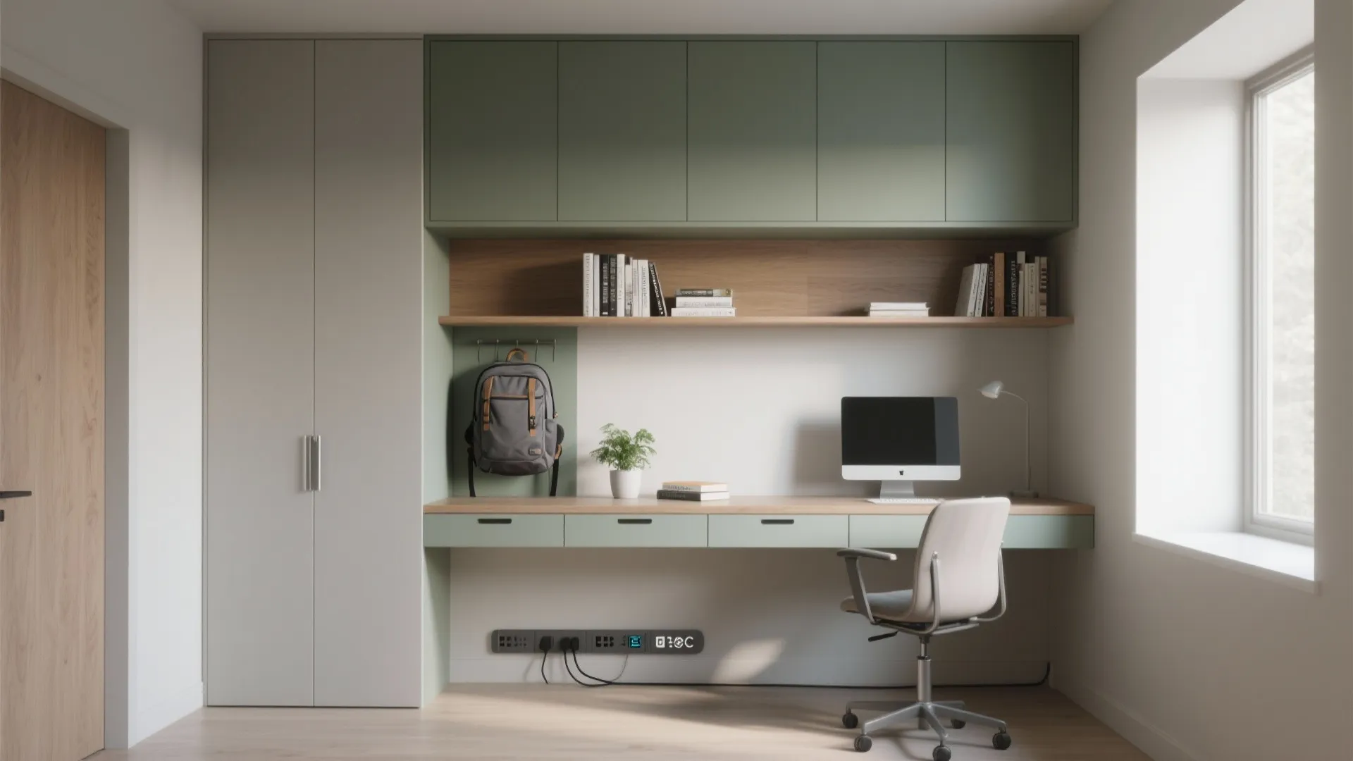 Built-in Storage and Power That Disappear