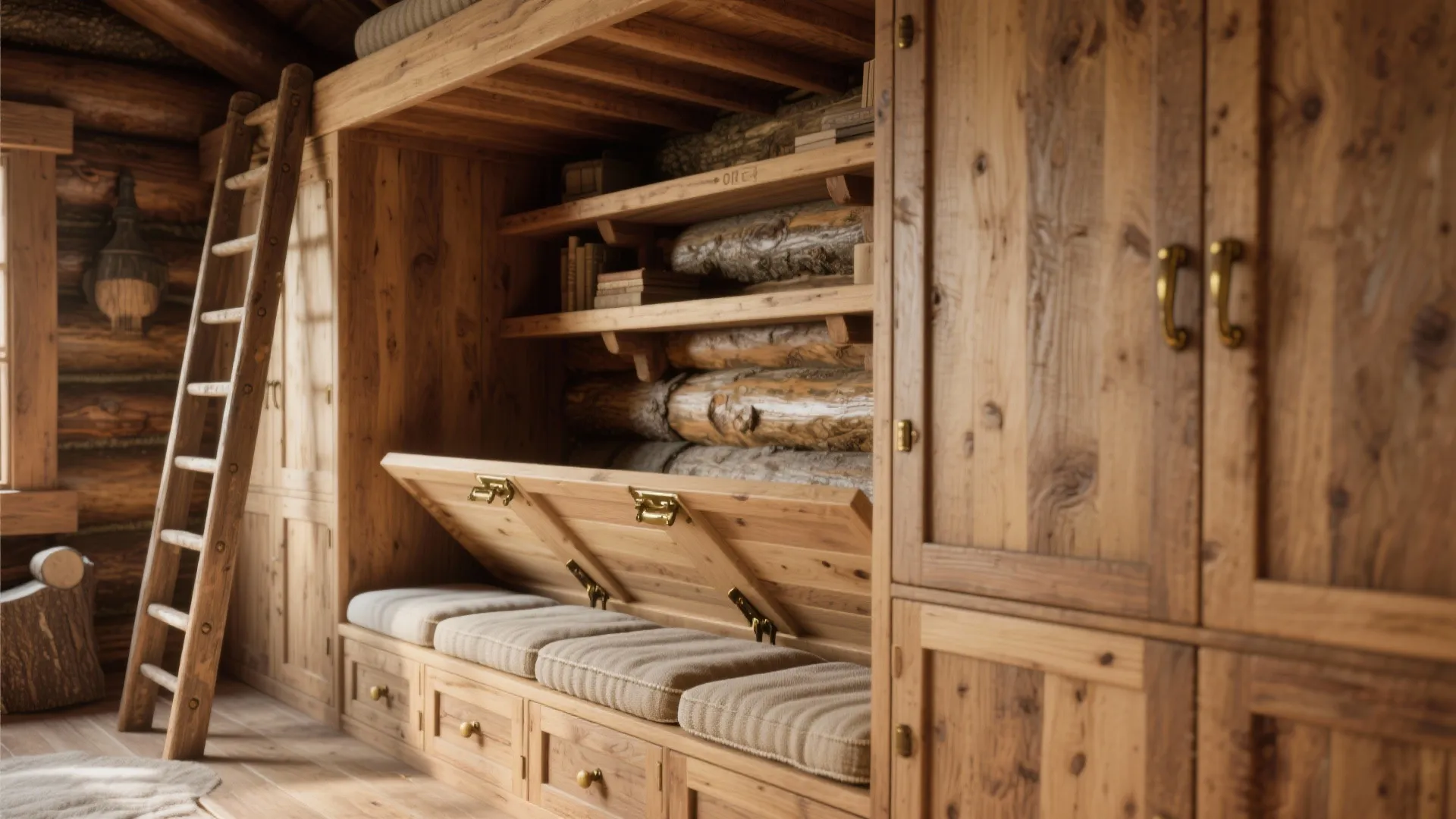 2. Opt for vertical storage and built-ins