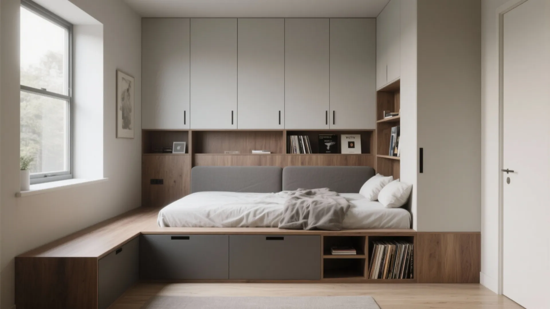 3. Built-in storage that reads like furniture