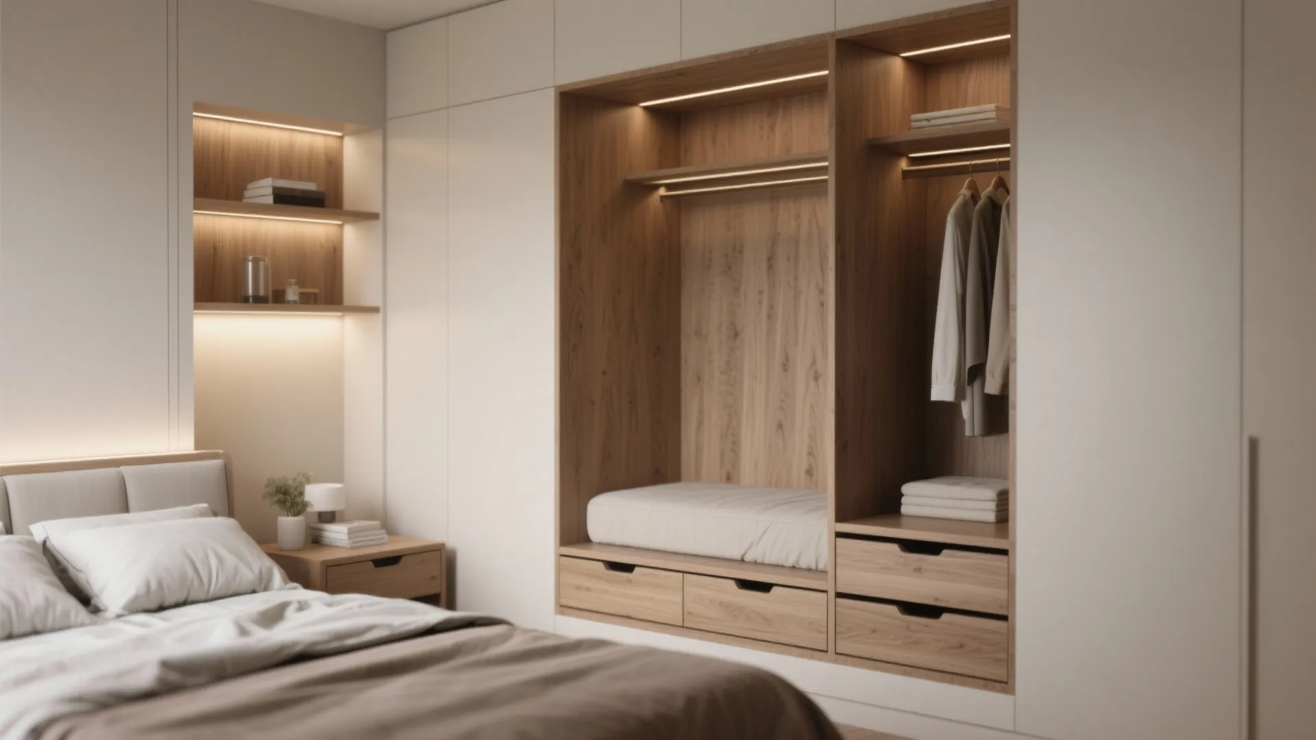 3. Maximize Bedroom Storage with Built-ins