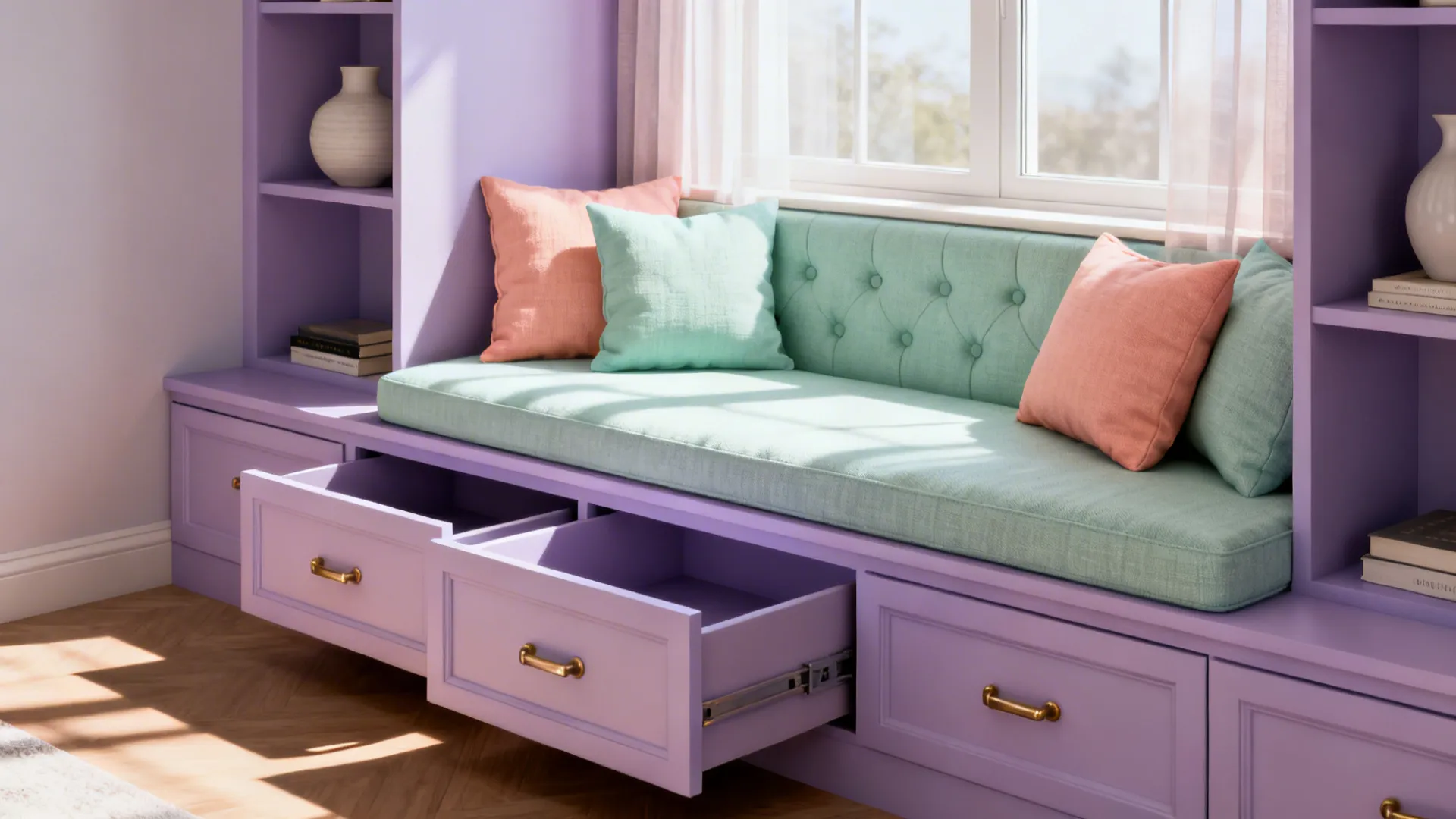 3. Playful built-ins with hidden storage