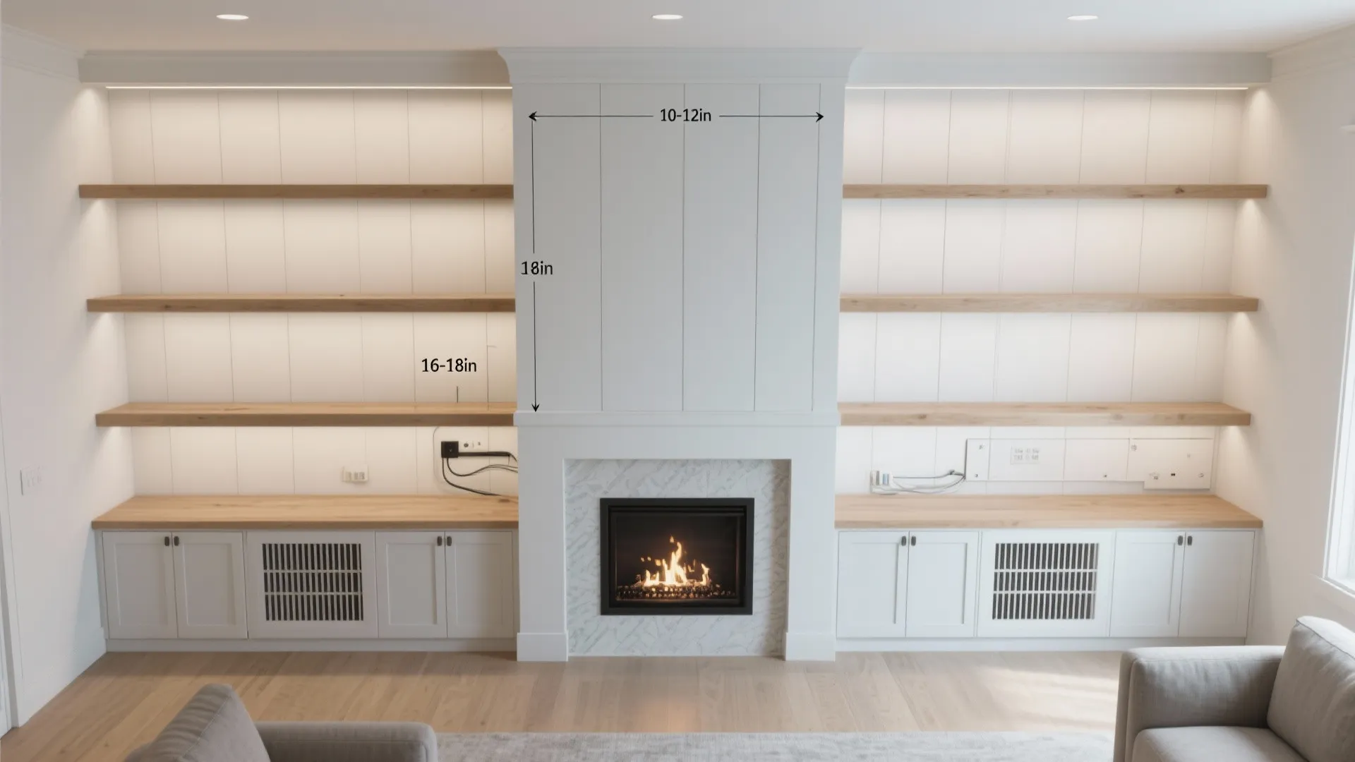 Built-Ins and Alcoves that Frame the Room