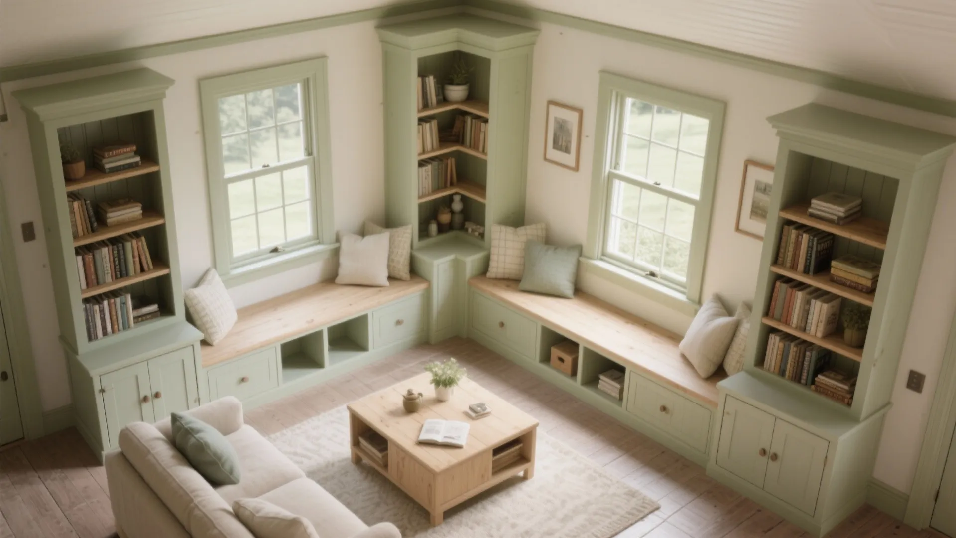 4. Opt for smart built-ins and open shelving