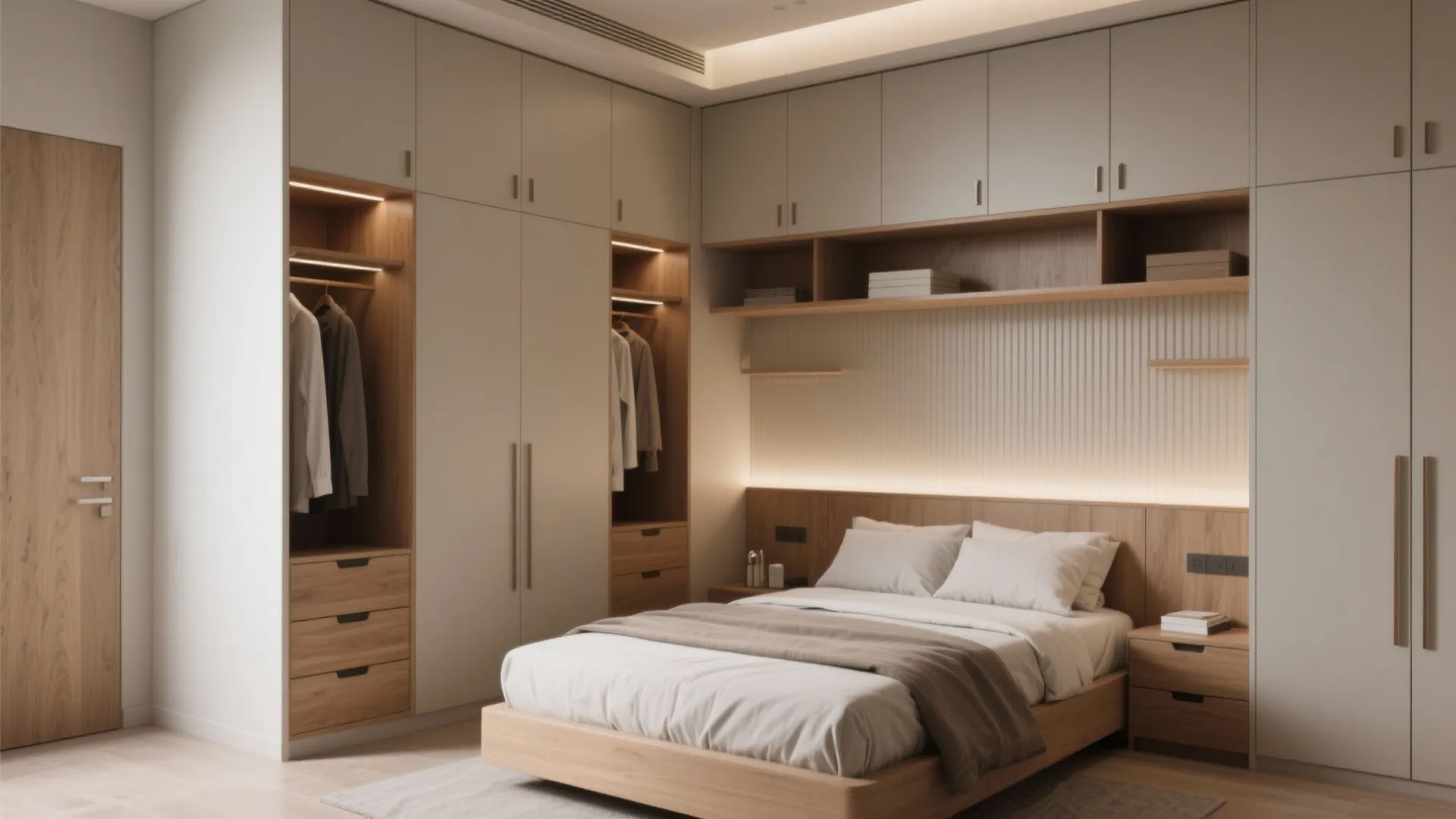 3. Wall-to-Wall Built-Ins and Vertical Storage