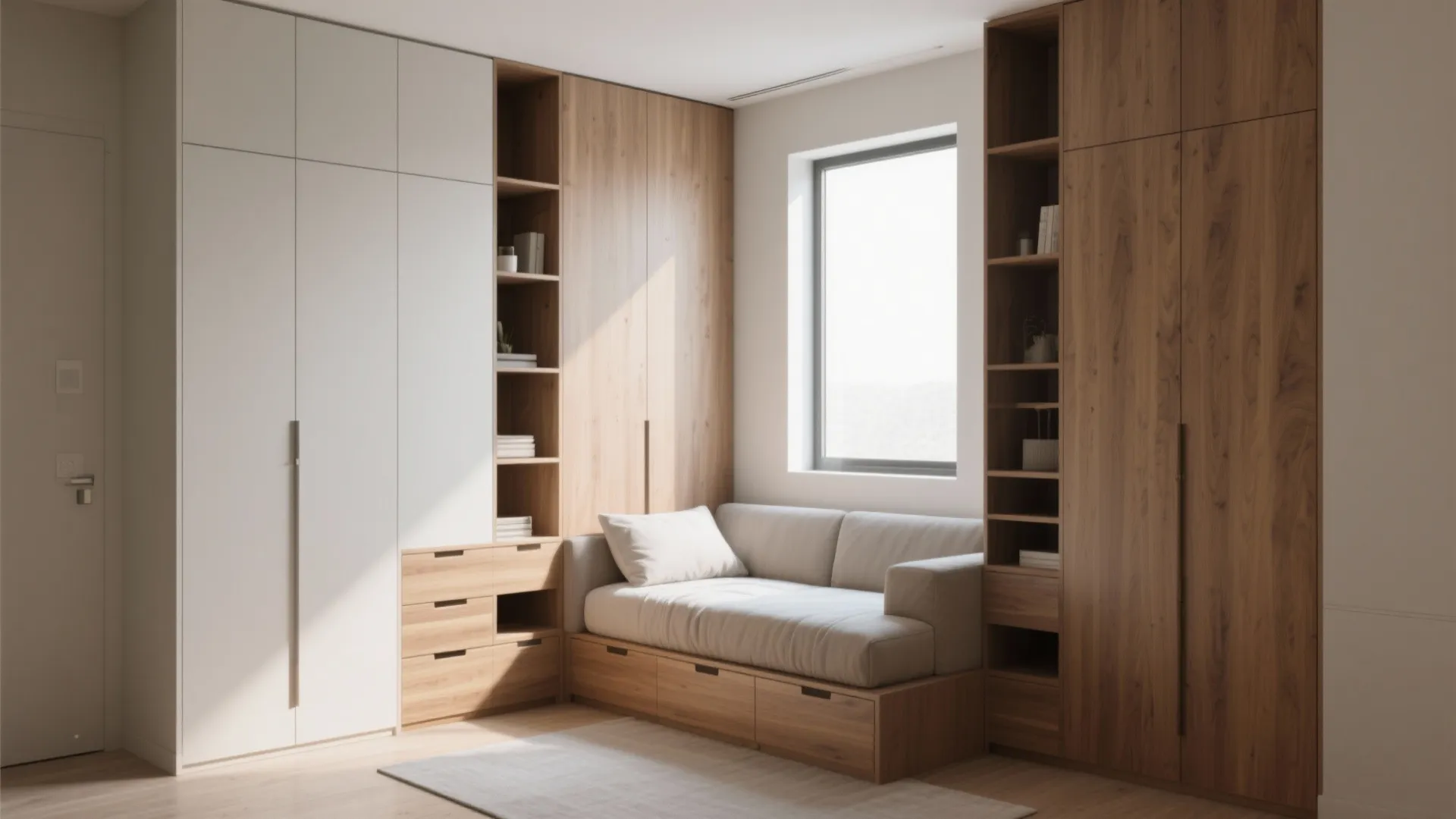 1. Embrace built-ins and vertical storage