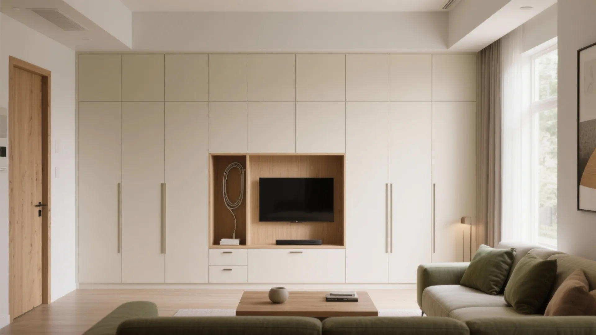 Built-in Storage That Disappears Into the Walls