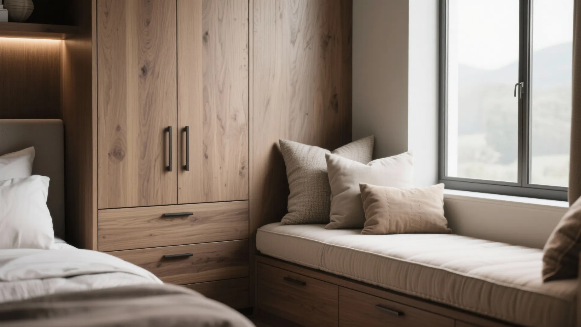 2. Built-in Storage and Window Seat