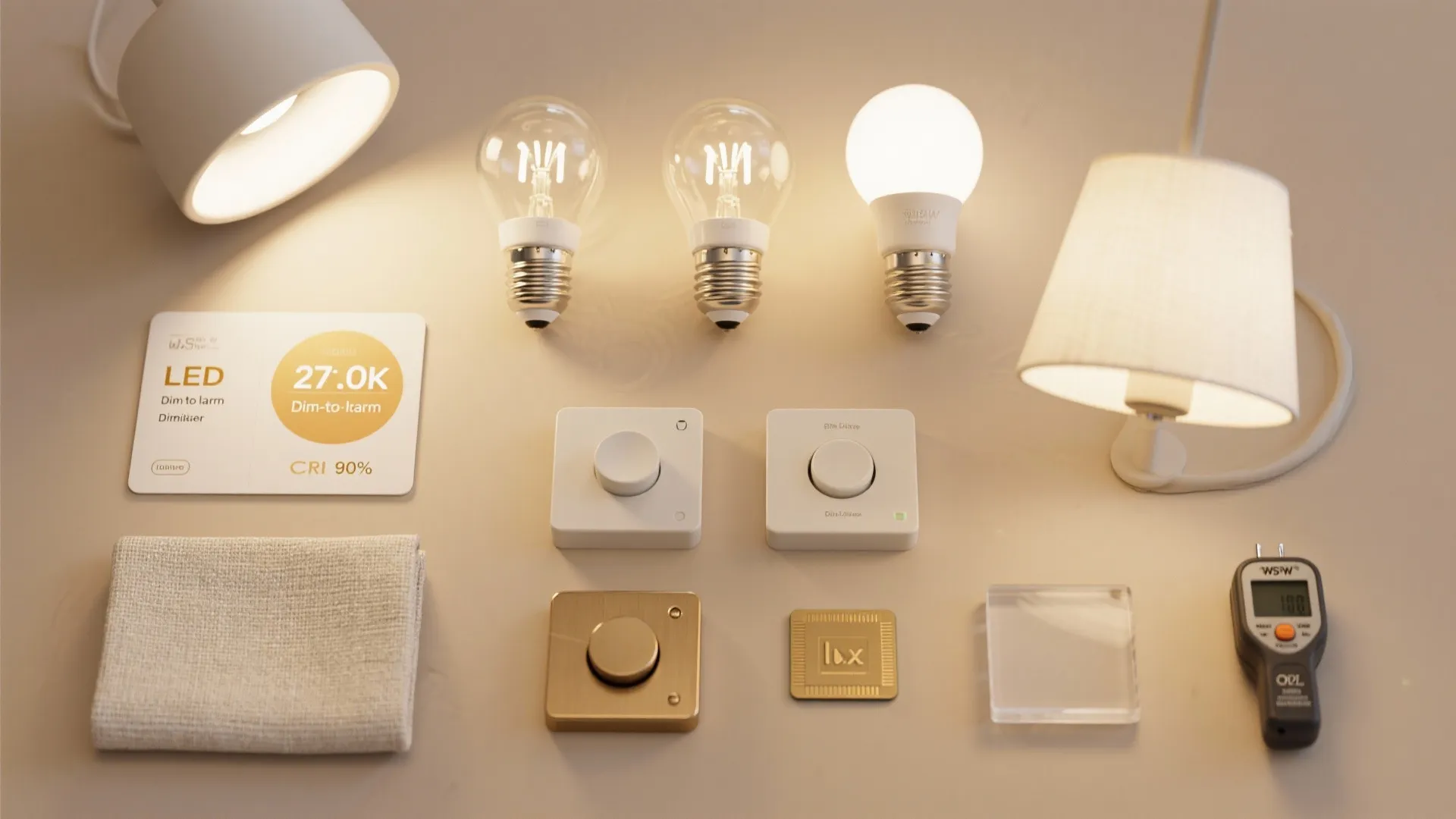 How to choose bulbs, color temperature, and dimmers