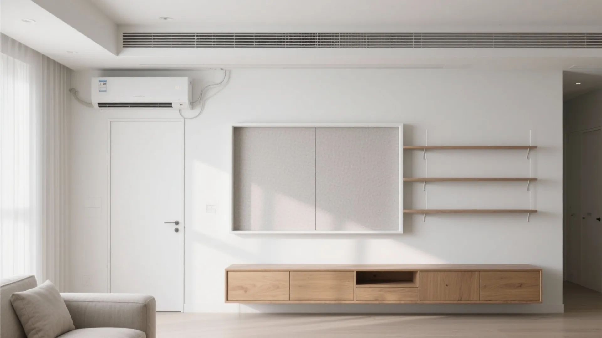 Shallow Bulkhead and Removable Millwork Frame