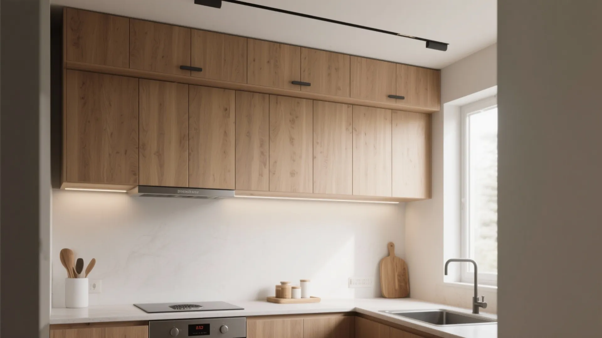 1. Hidden Storage Above the Cabinets